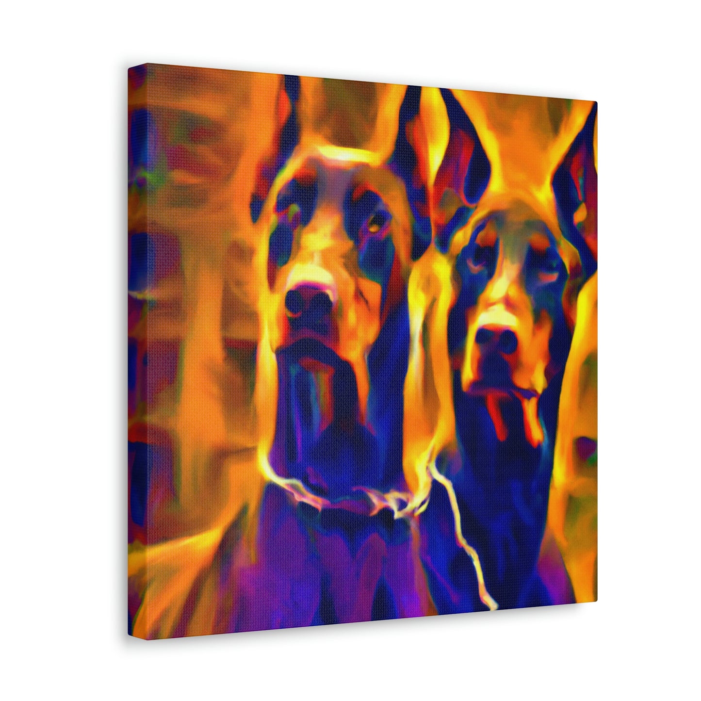 "Loyal Doberman Dreams" - Canvas