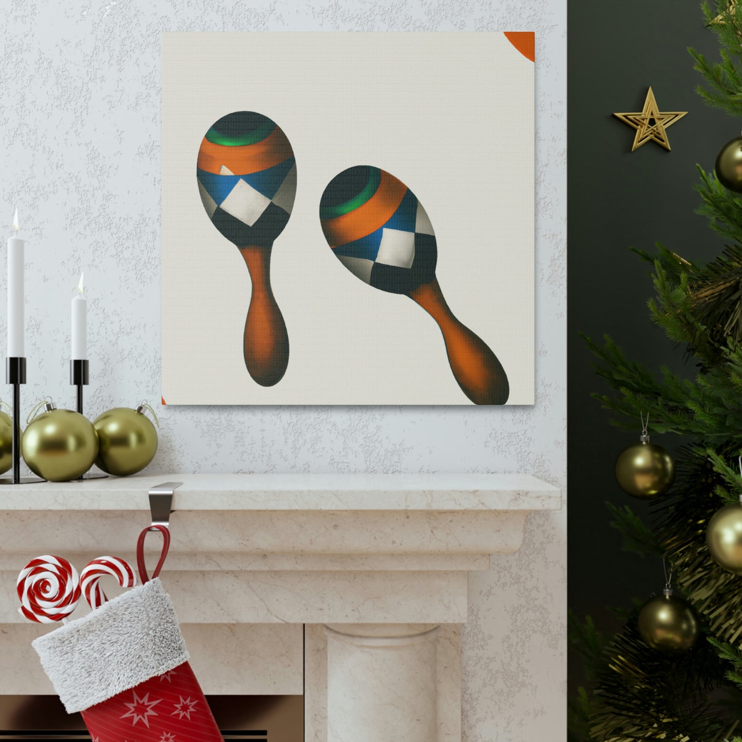 Maracas: A Minimalist Study - Canvas