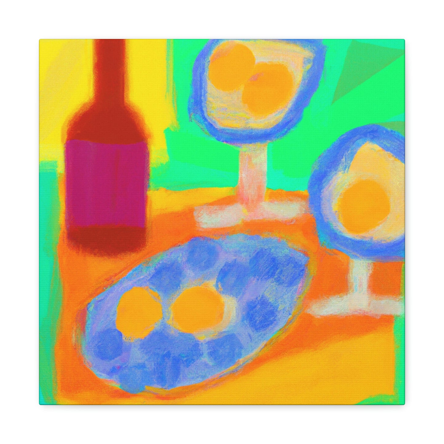 "Eggs in Fauvist Hues" - Canvas