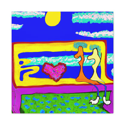 Love's Lonely Bench - Canvas