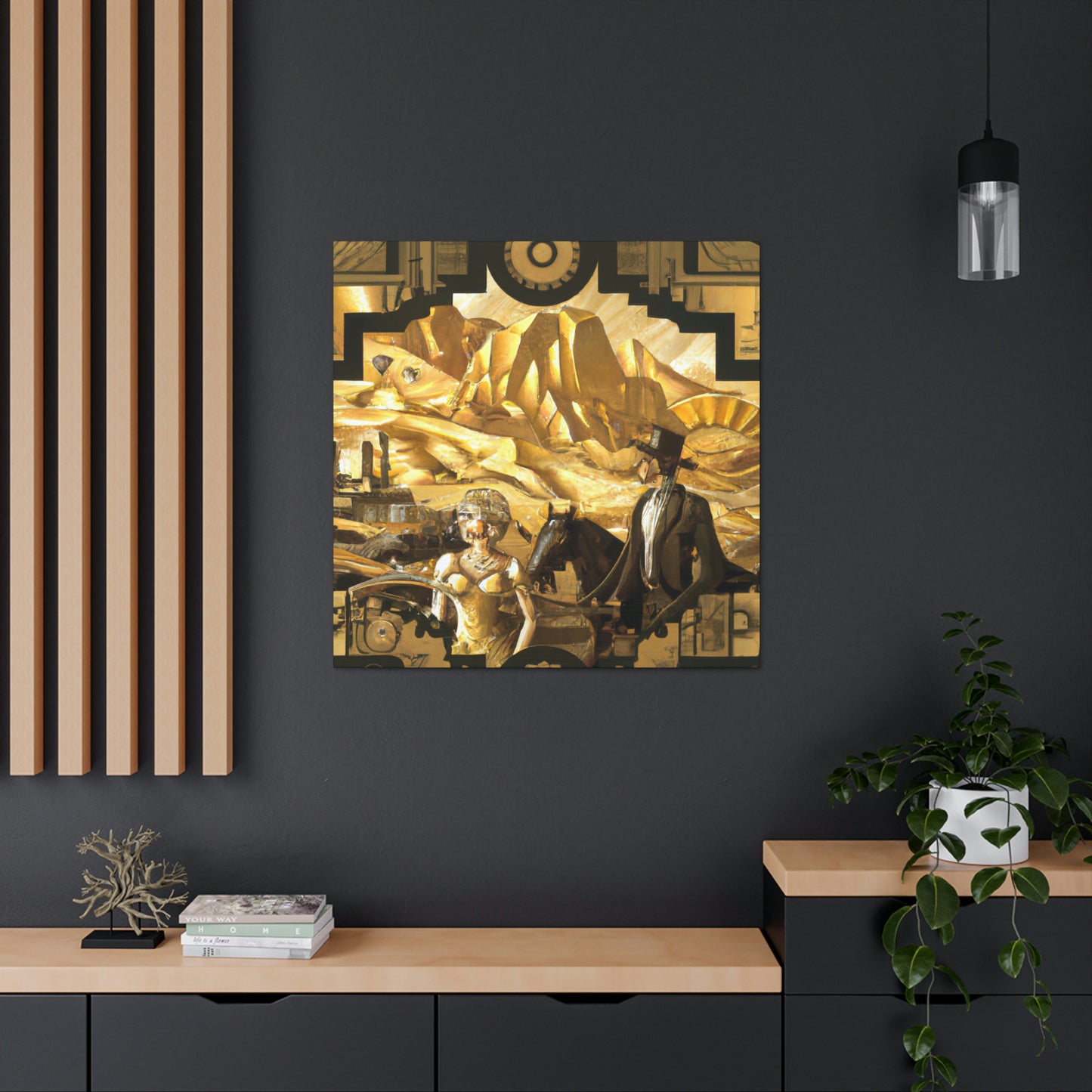 "Miner's Gold Reverie" - Canvas