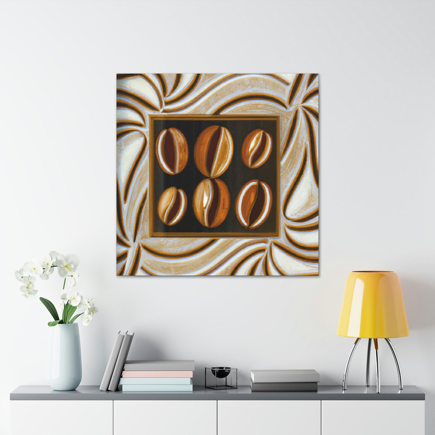 "Coffee Beans Symphony" - Canvas