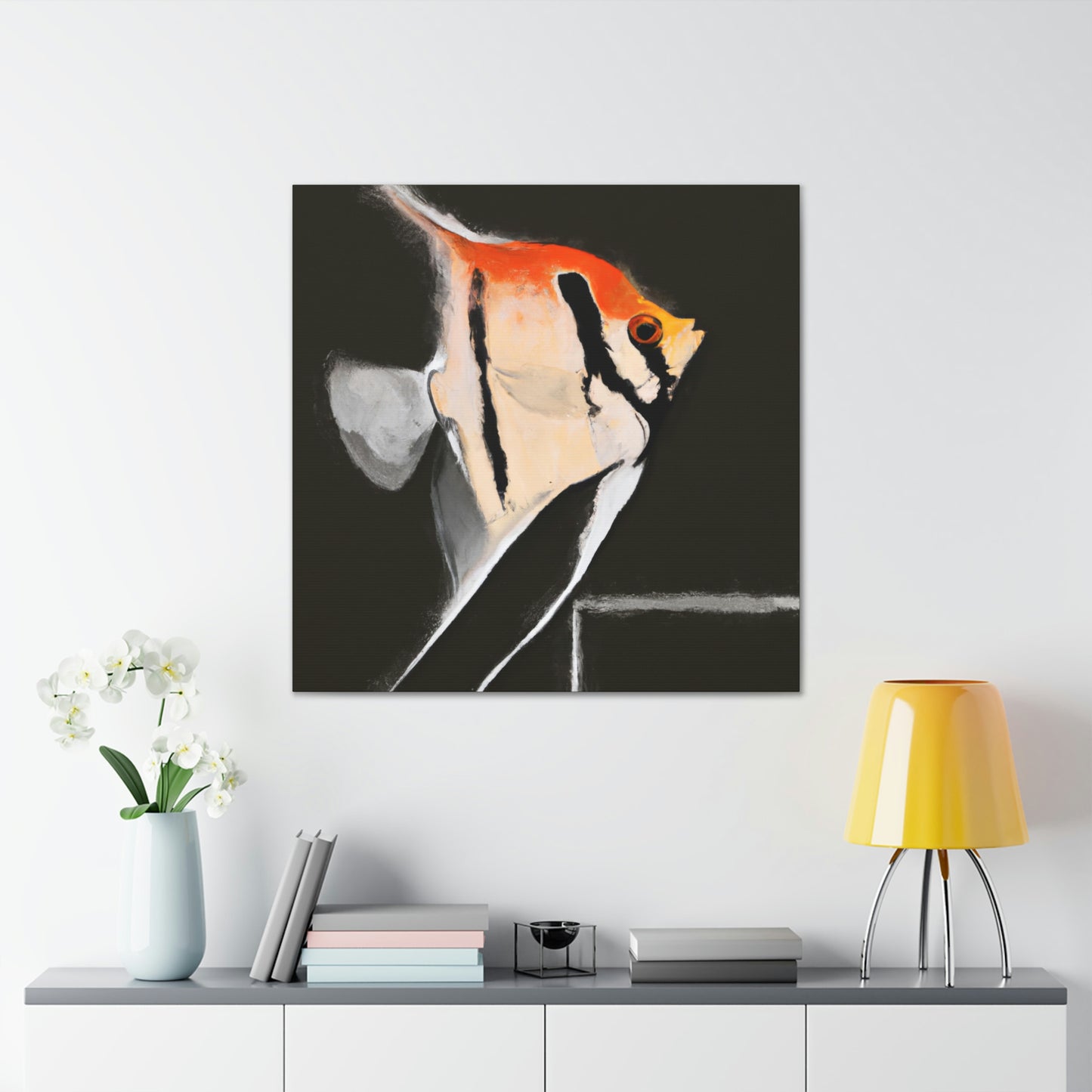 "Angelic Minimalism Fish" - Canvas