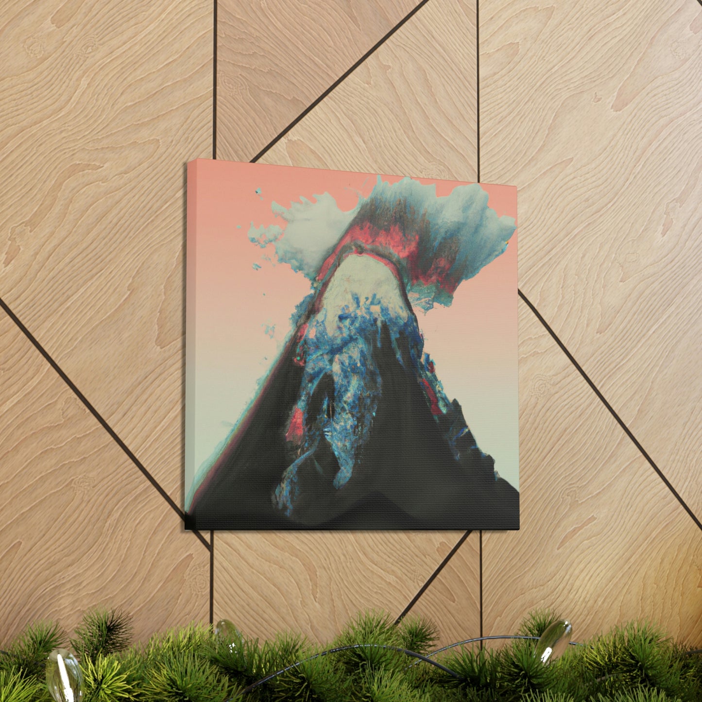 Volcano's Fiery Fury - Canvas