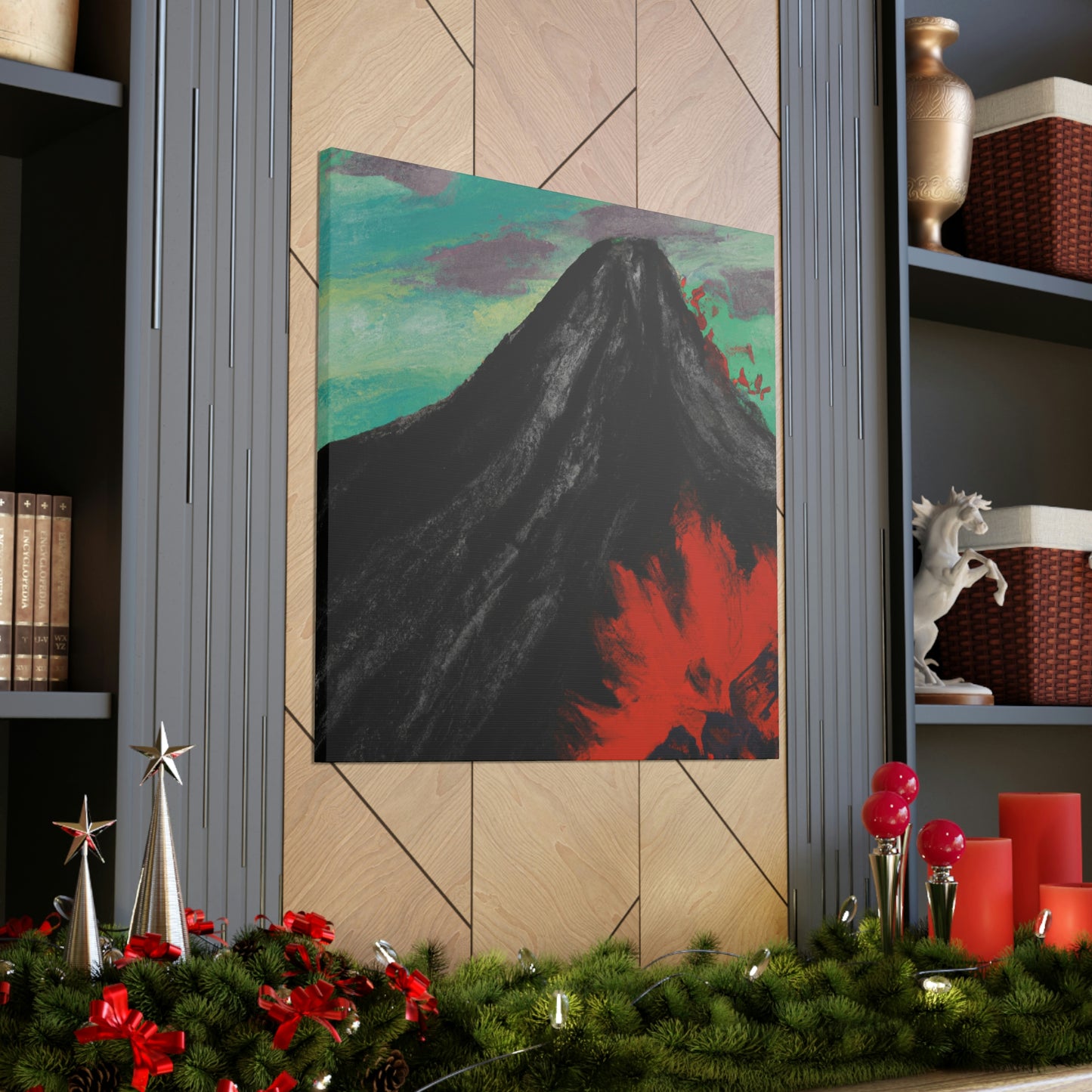 Volcano in Eruption - Canvas