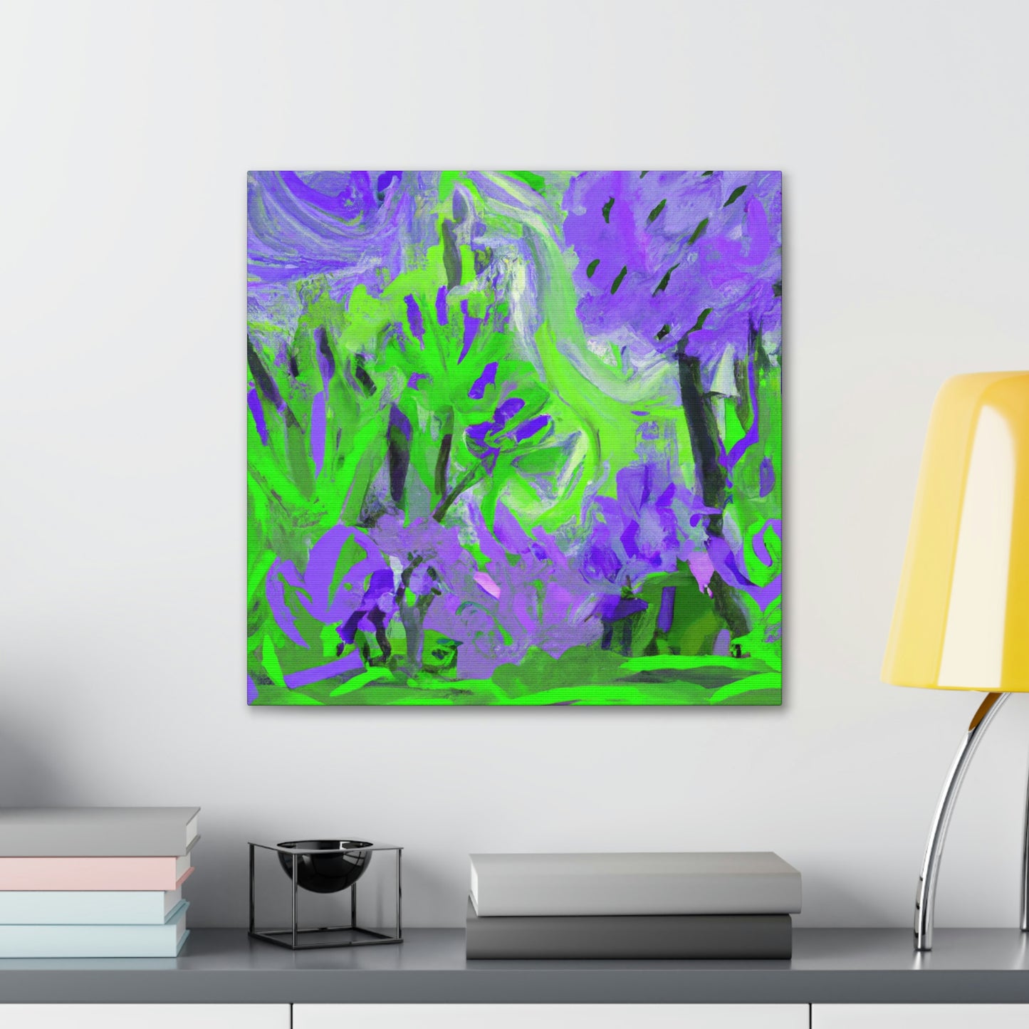 Lilac Expression Abstraction - Canvas