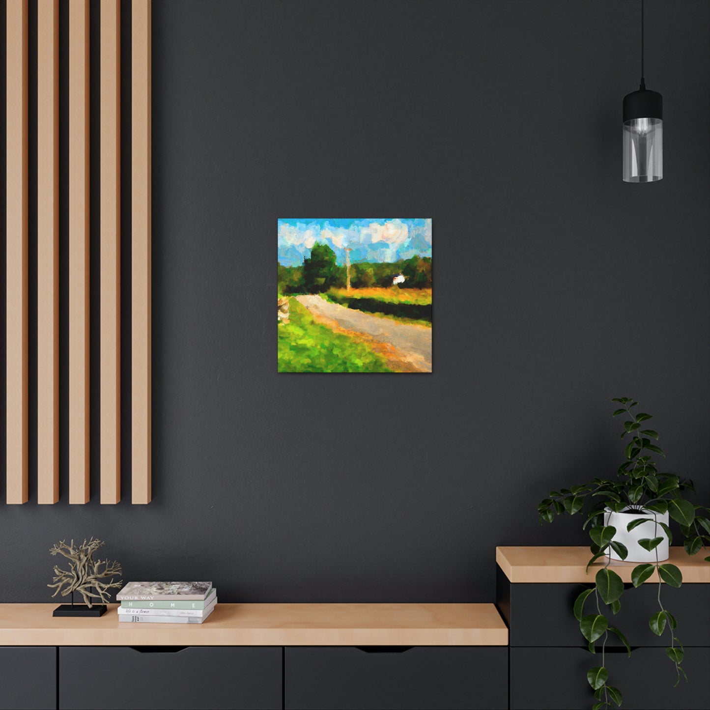 "Country Road Impressionism" - Canvas