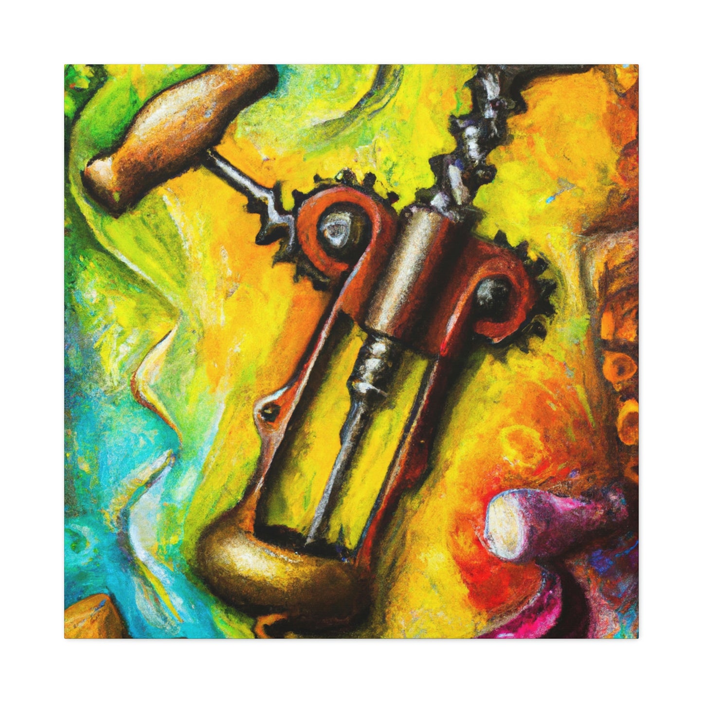 "Corkscrew of Steampunk". - Canvas