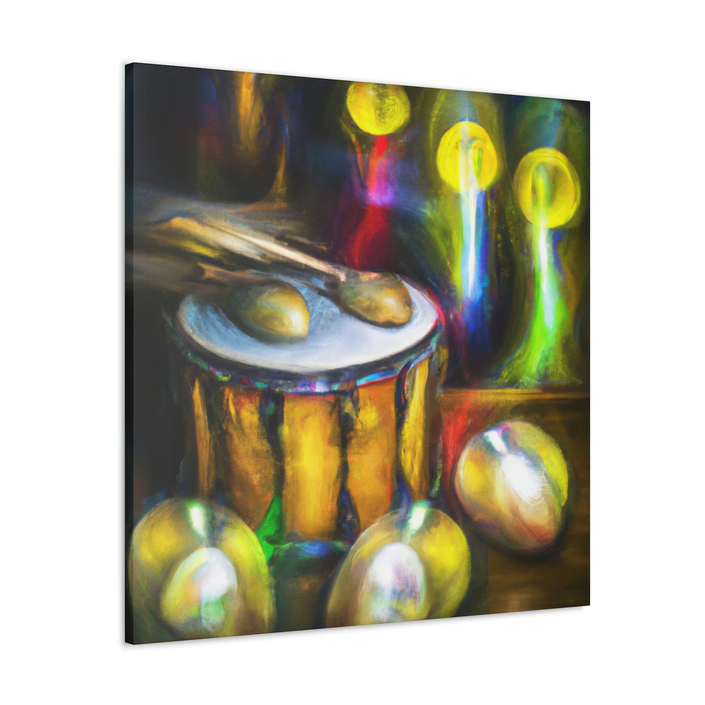 Bongos in Moonlight. - Canvas