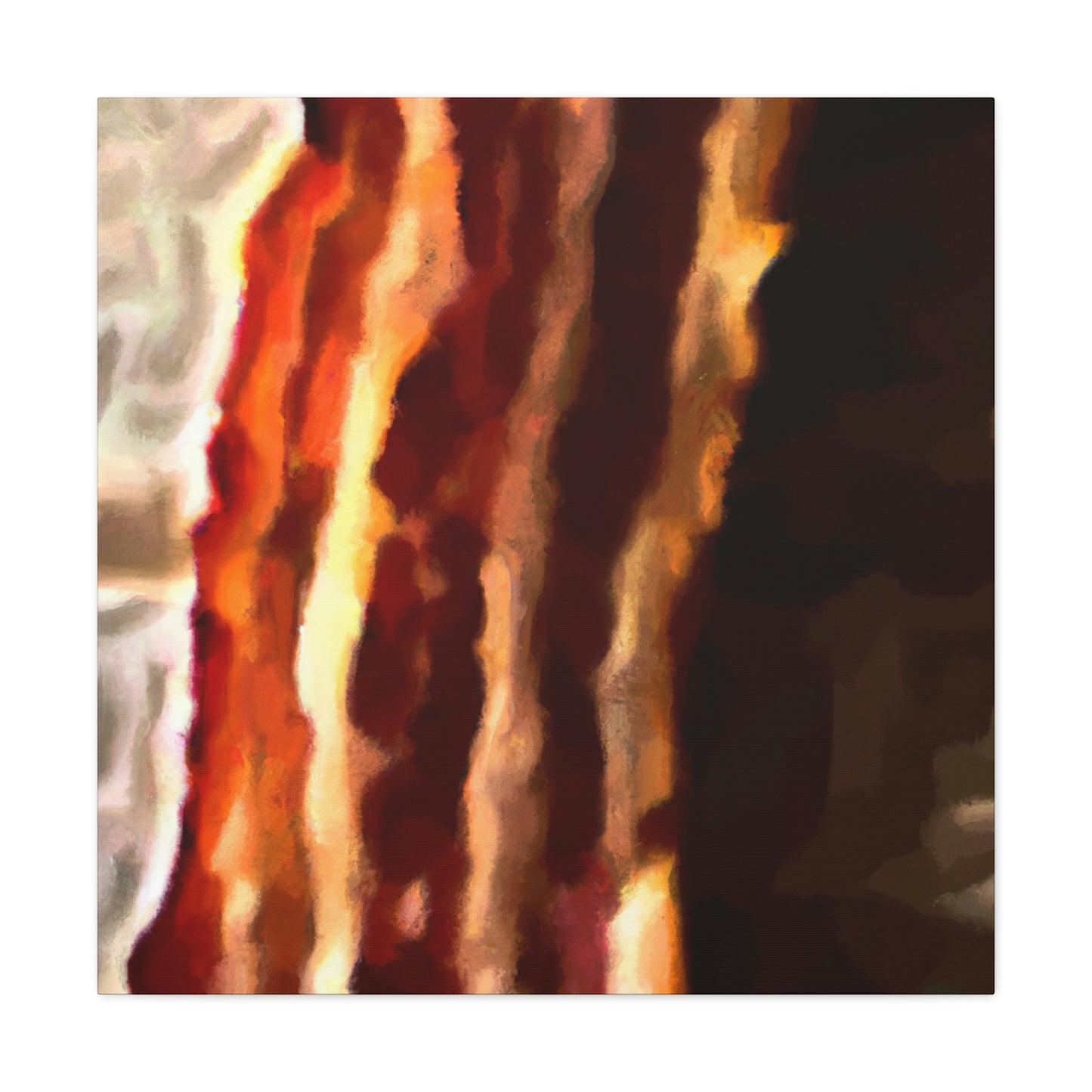 "Sizzling Bacon Delight" - Canvas