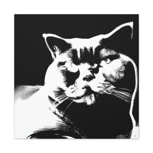 "Pop Britannia Cat Portrait" - Canvas