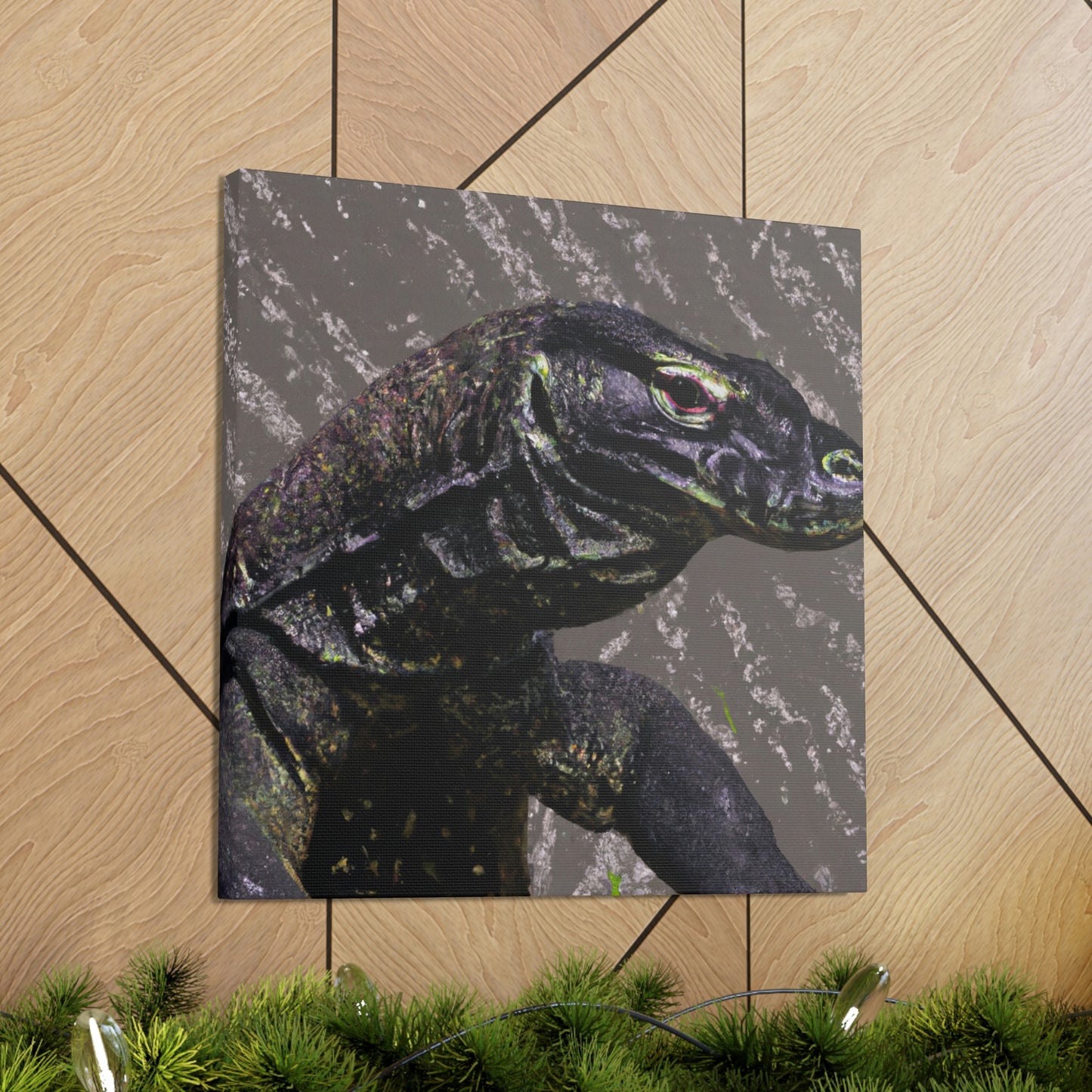 Komodo Dreaming Vividly - Canvas