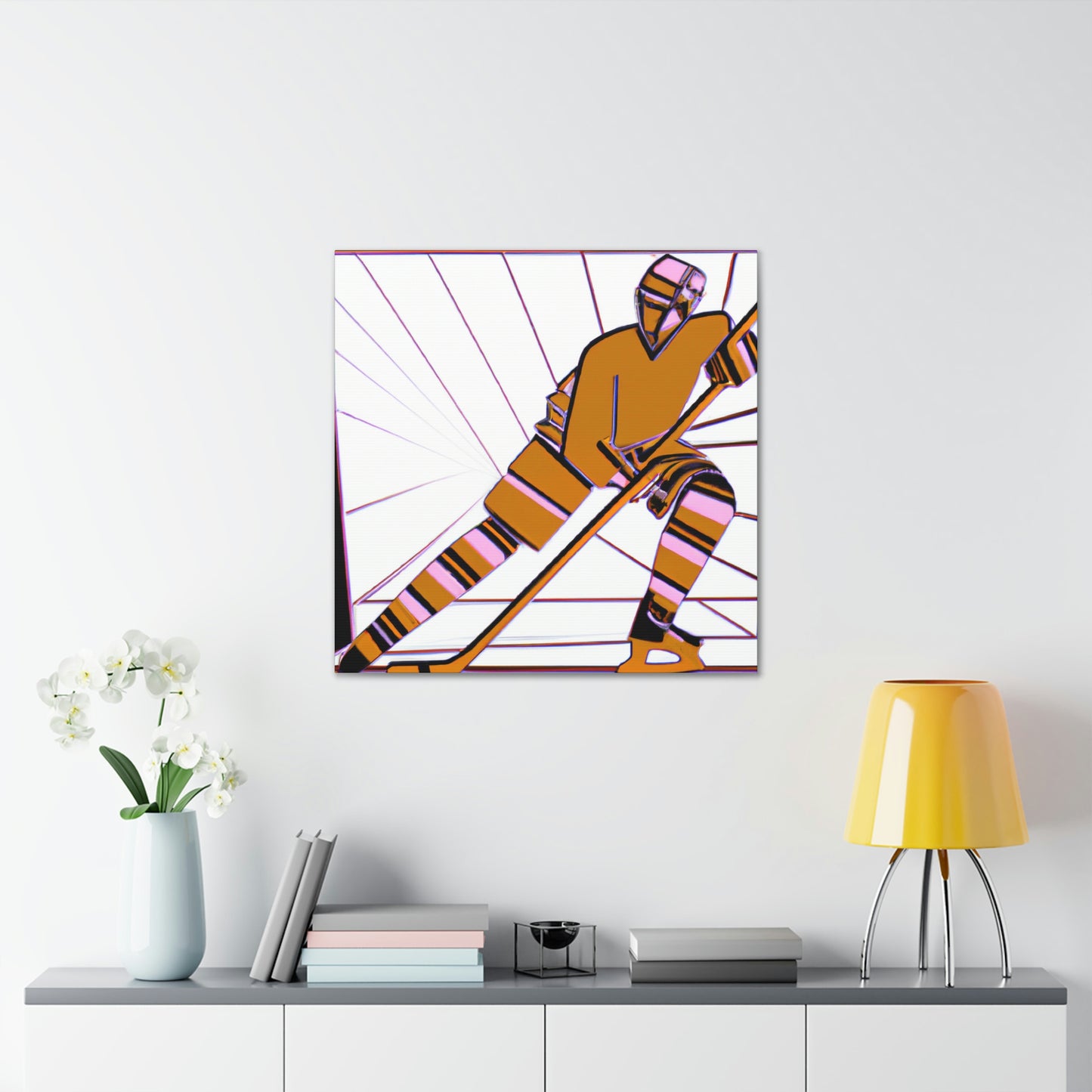 Hockey in Art Deco - Canvas