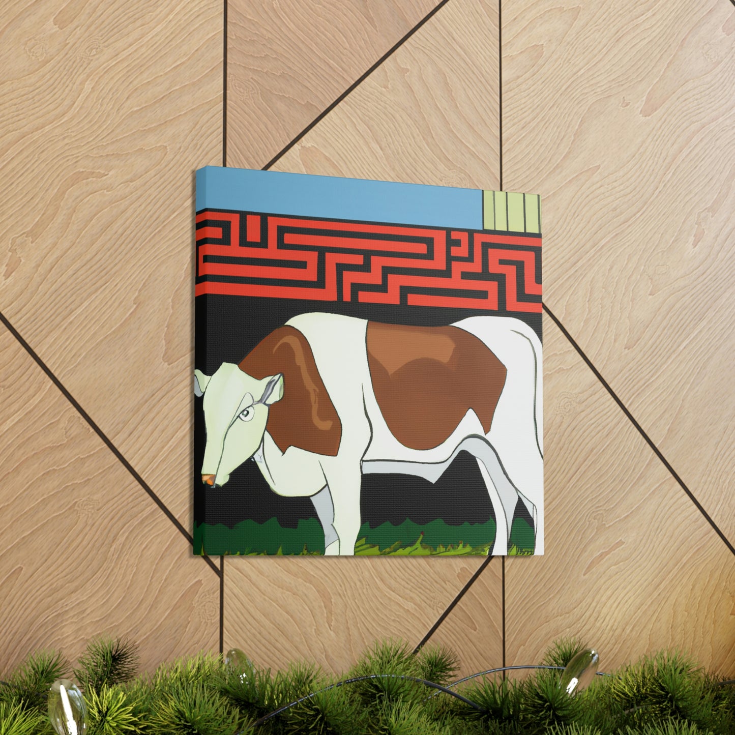 Calves in Art Deco - Canvas