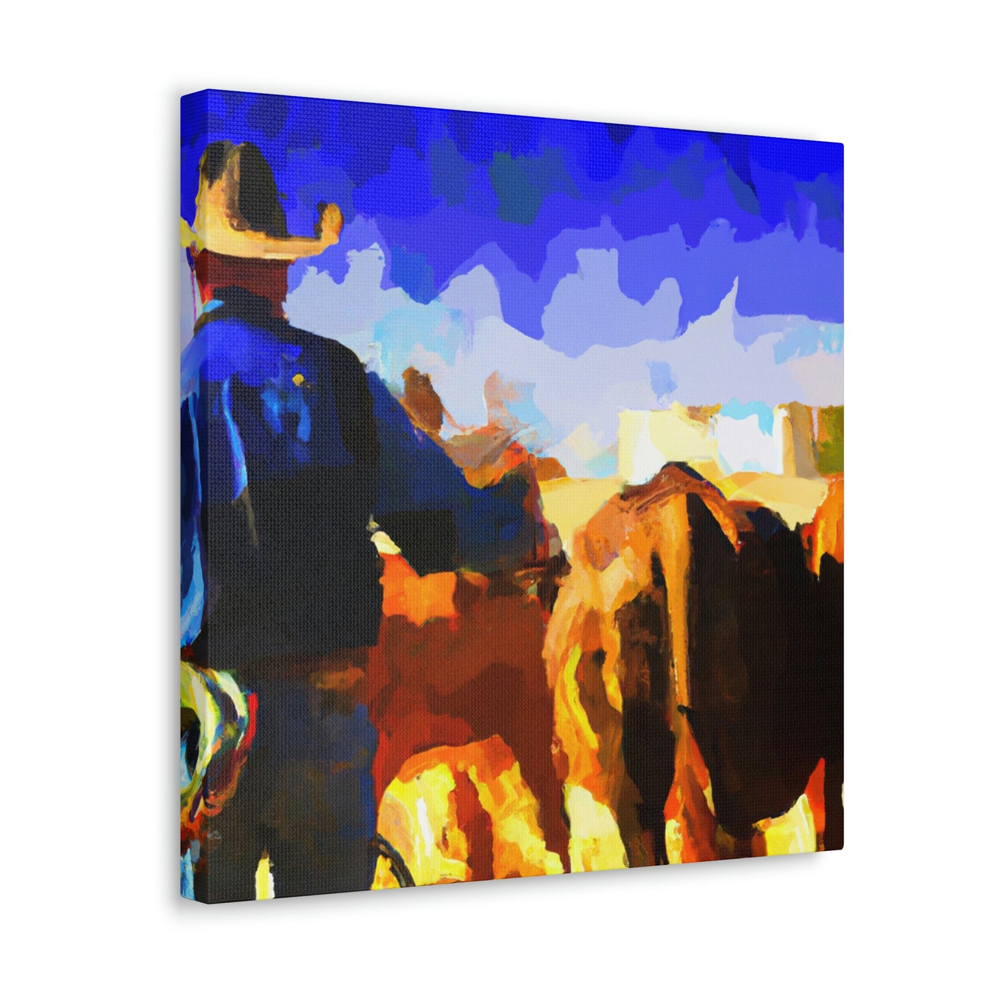 Rural Cattle Triumph - Canvas