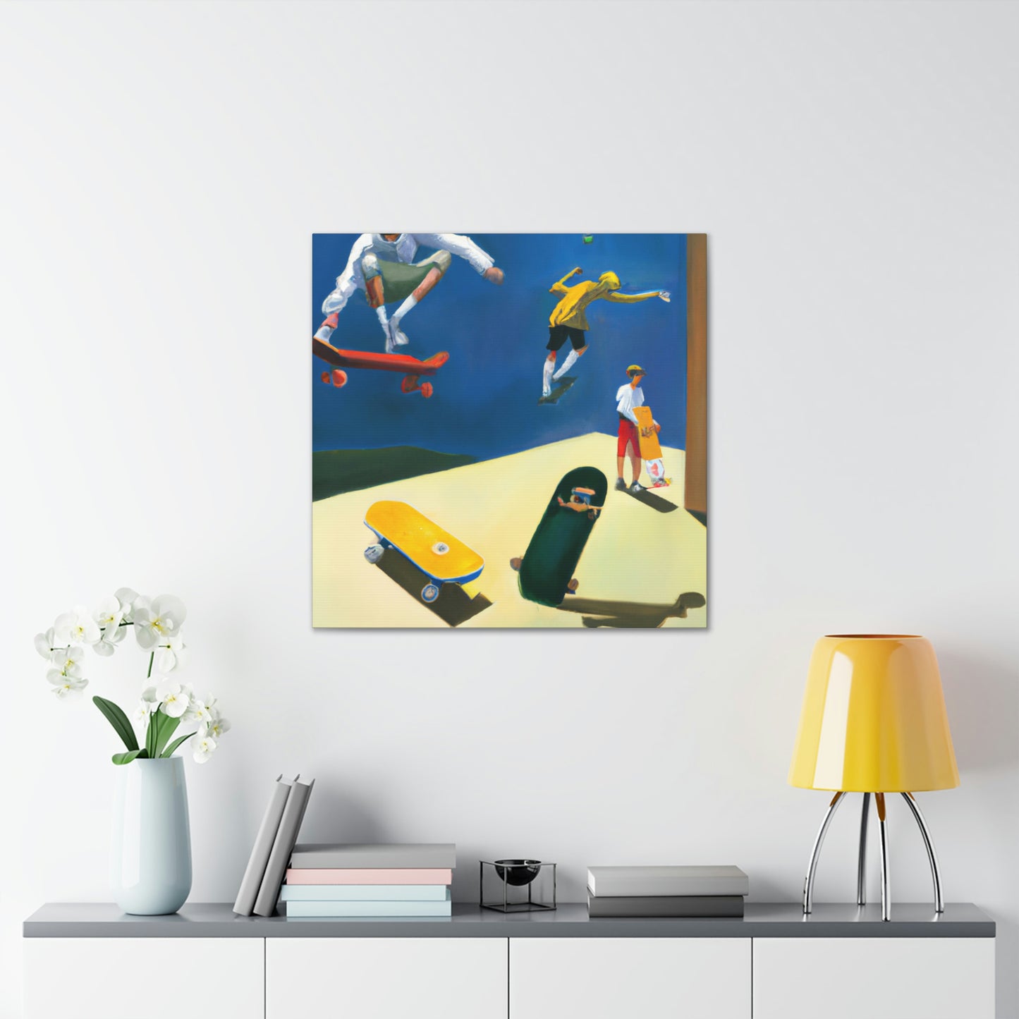 Skateboarding Dreamscape - Canvas