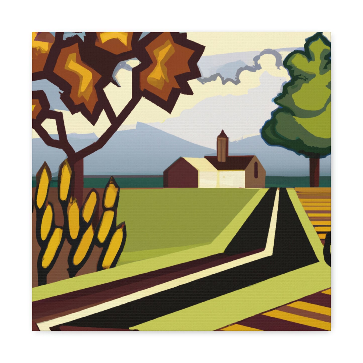 "Country Road Riviera Bliss" - Canvas