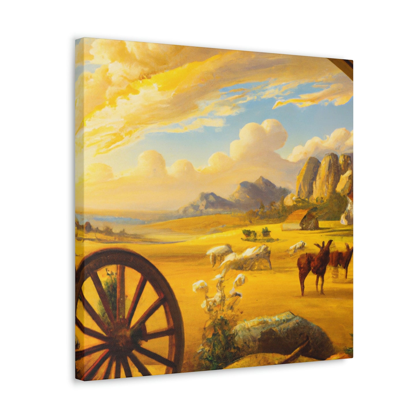 "Wagon Wheel Retrospective" - Canvas