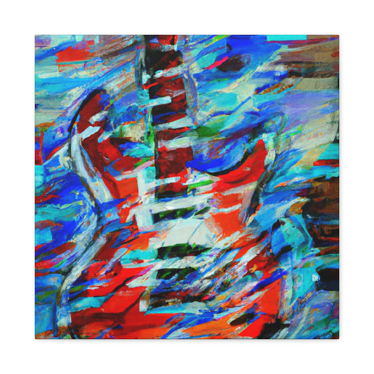 Bass Guitar Expressionism - Canvas