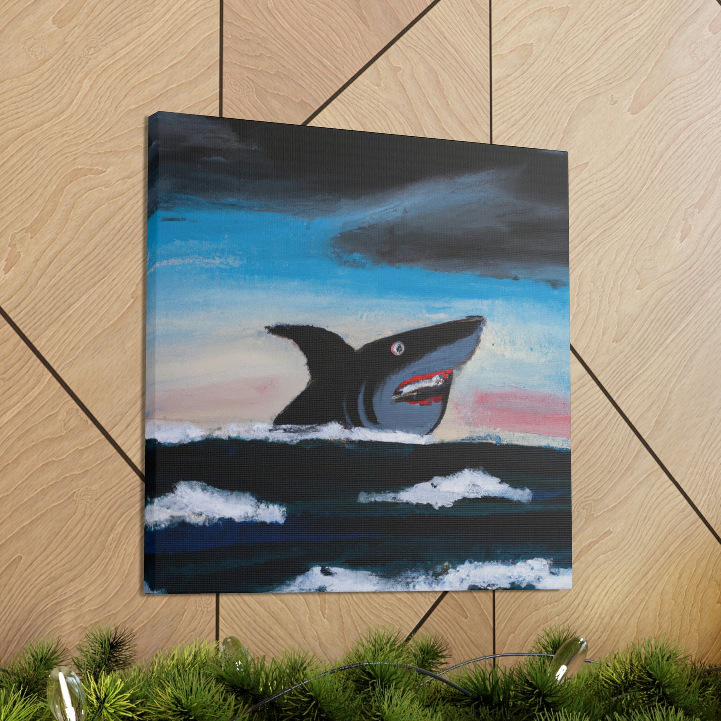 Shark in Abstract Vision - Canvas