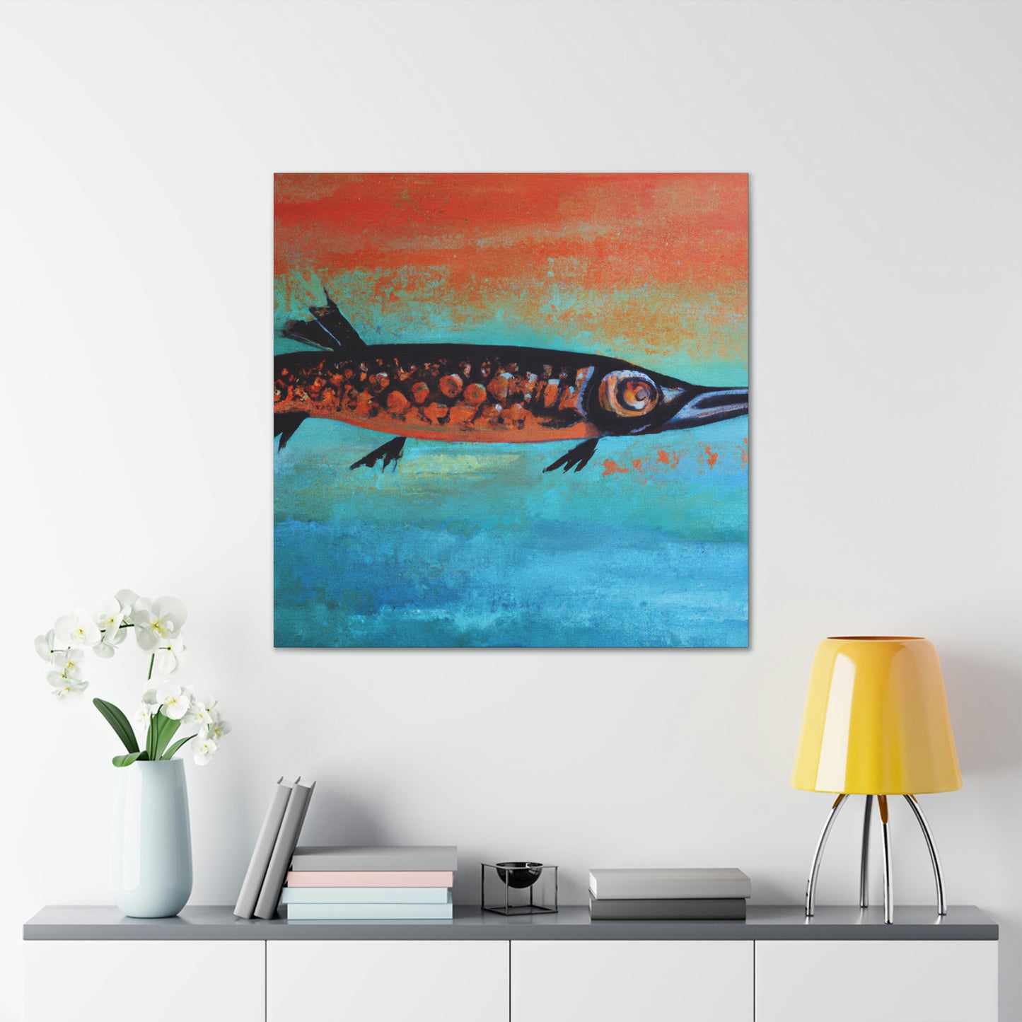 "Barracuda Abstractive Scene" - Canvas