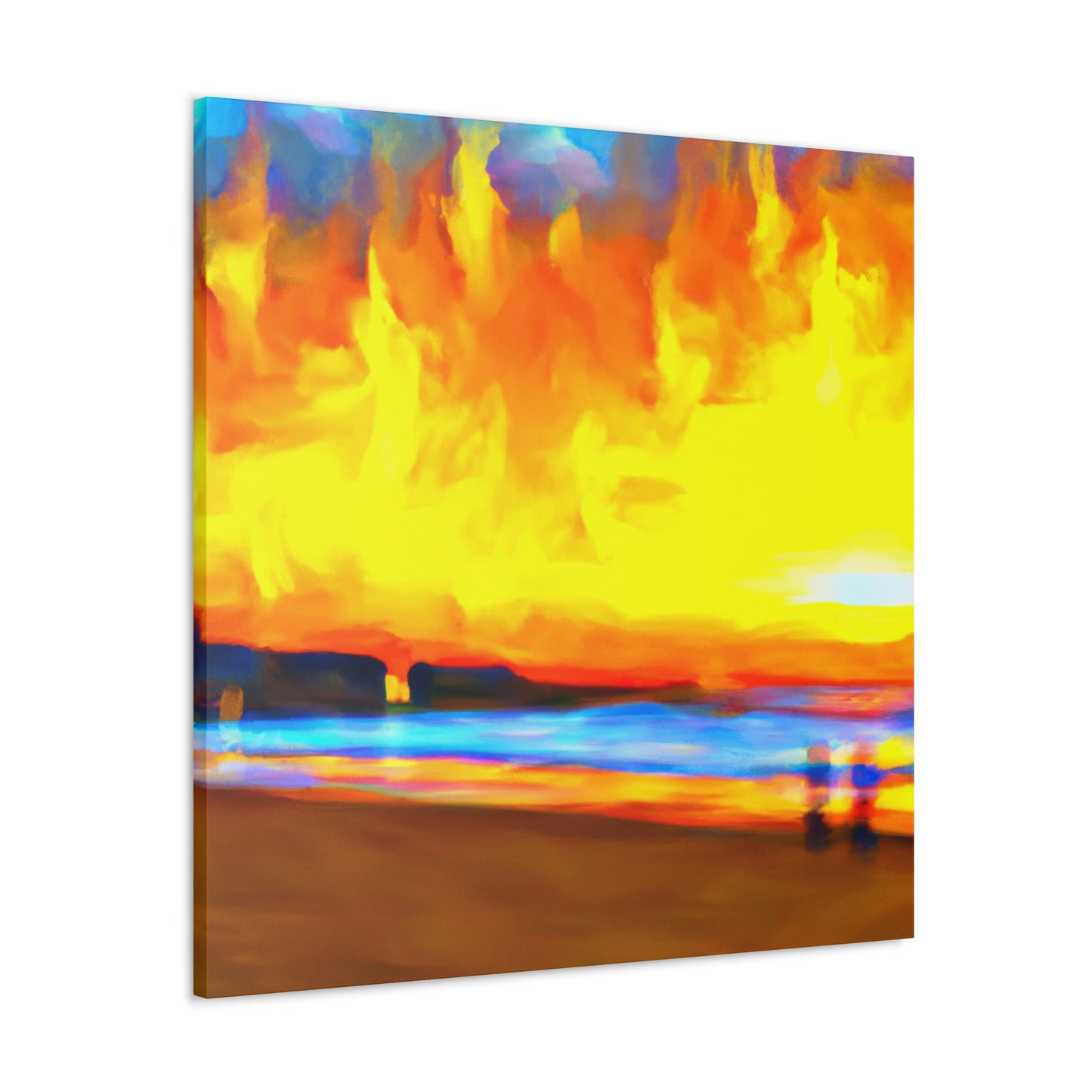 A Framed Glowing Sunset - Canvas