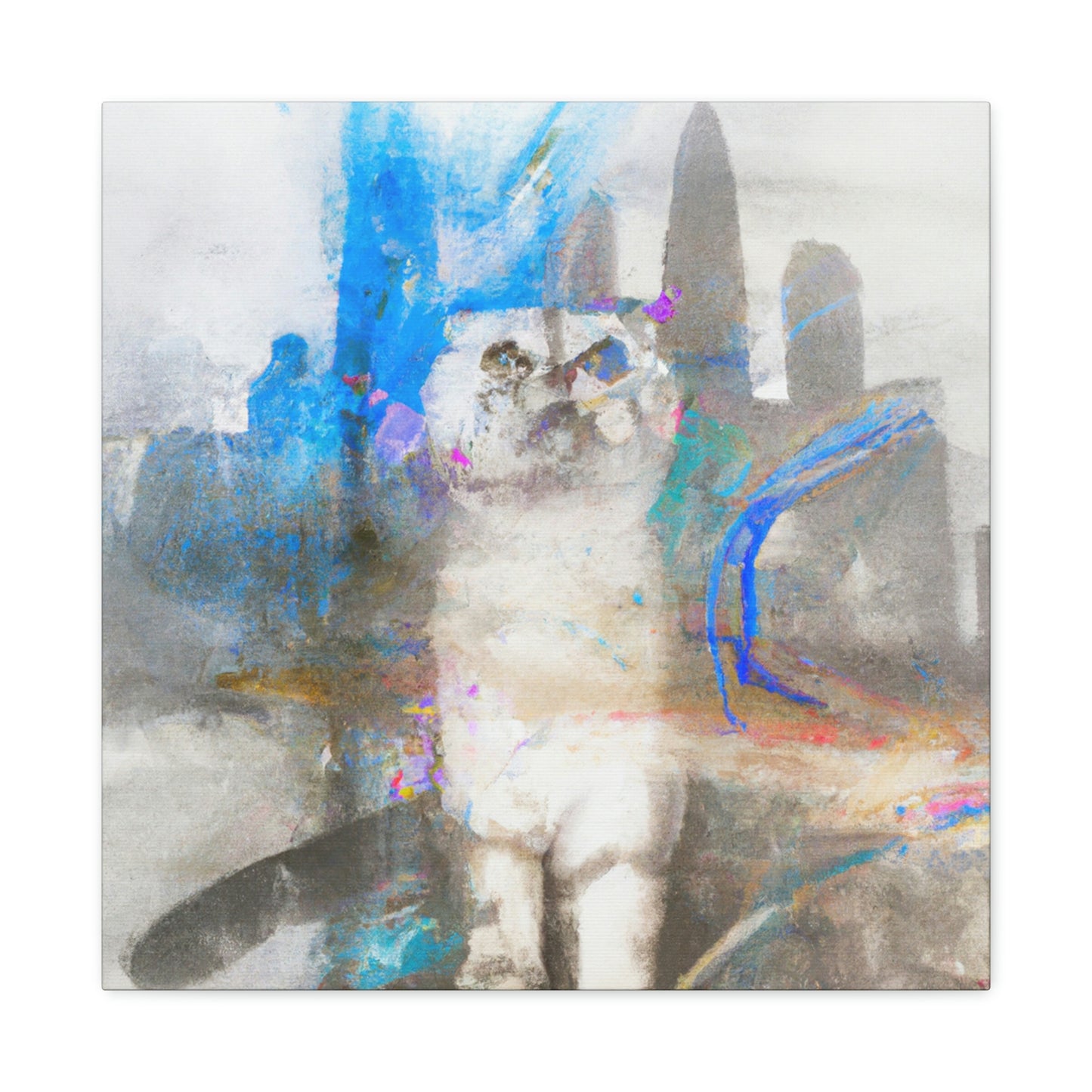 "Scottish Fold Dreamscape" - Canvas