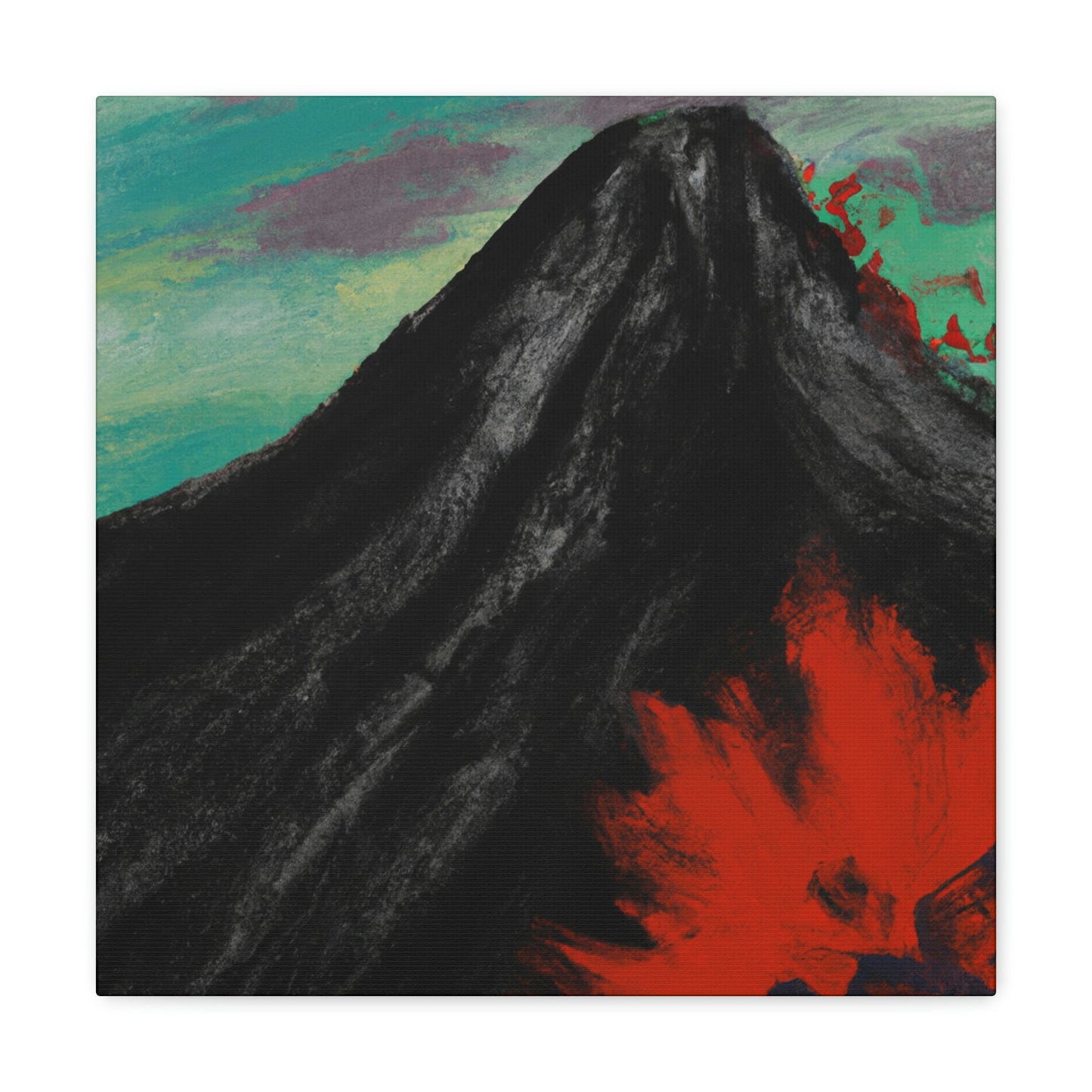 Volcano in Eruption - Canvas