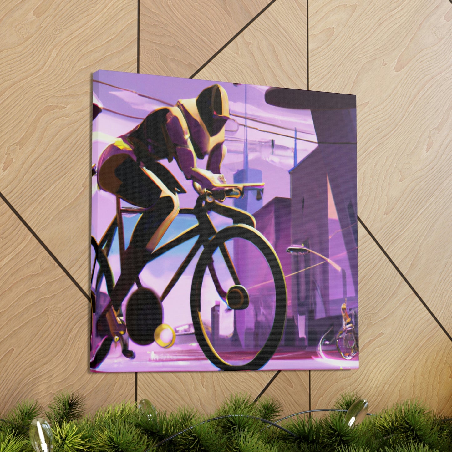 "Biking in the Jazz Age" - Canvas