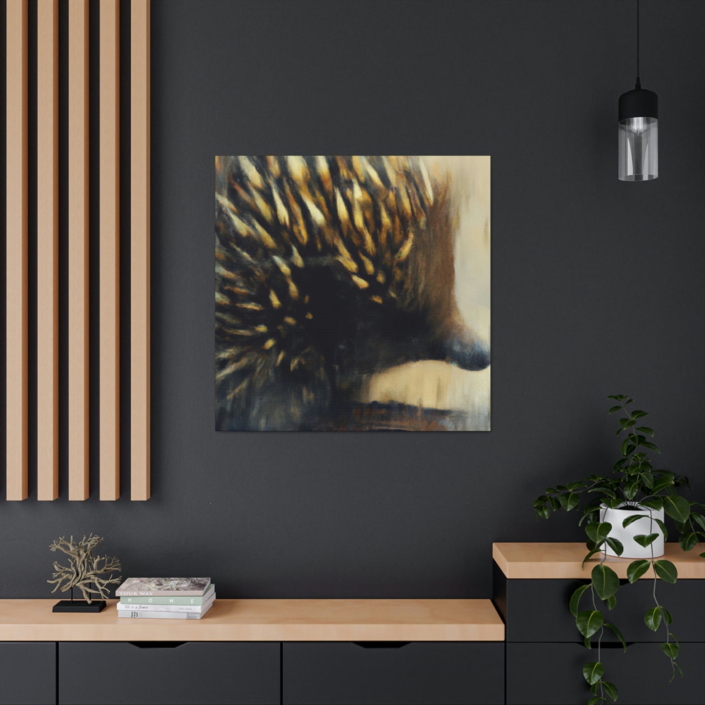 "Echidna in Edenic Hue" - Canvas