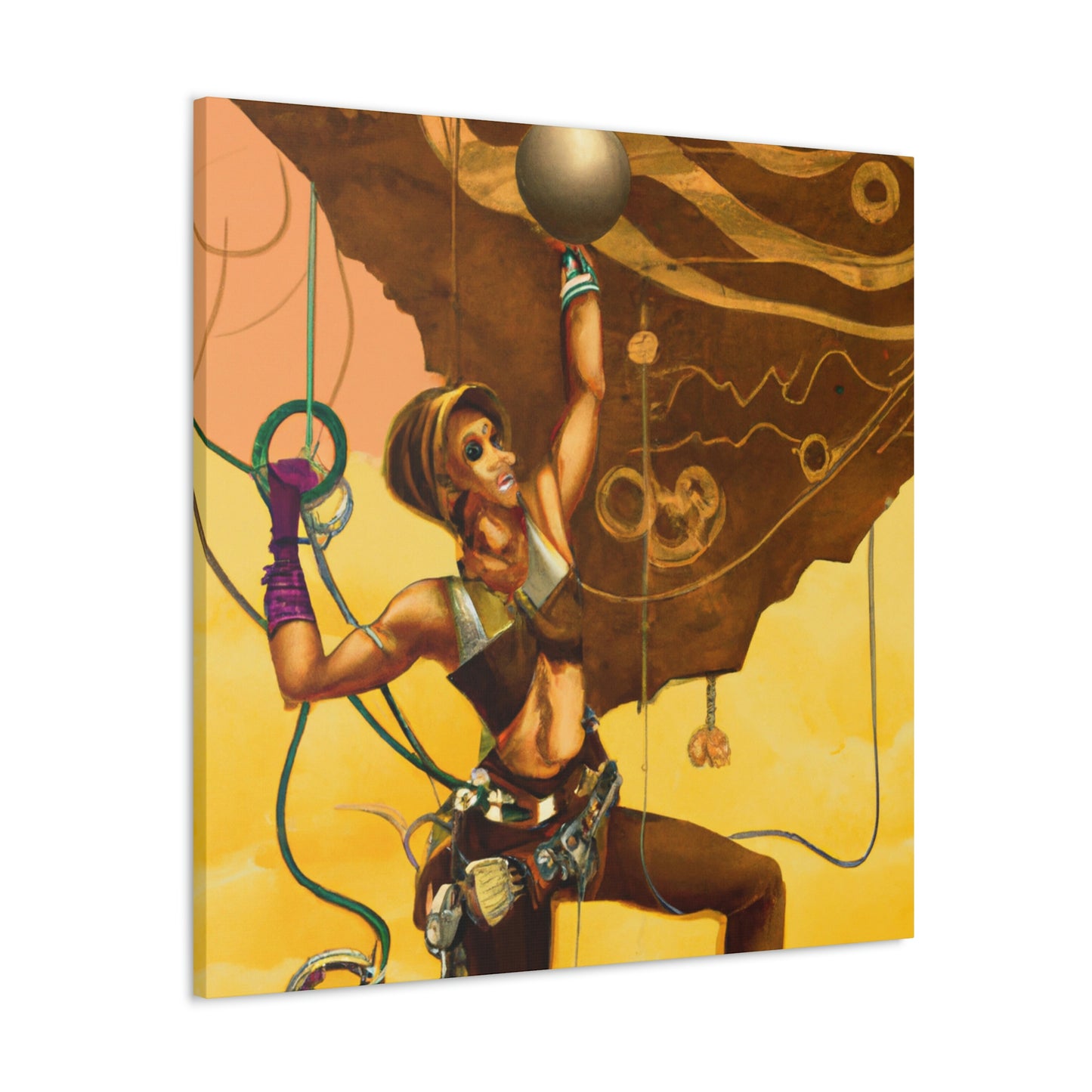 Climbing the Clockwork Mountains - Canvas