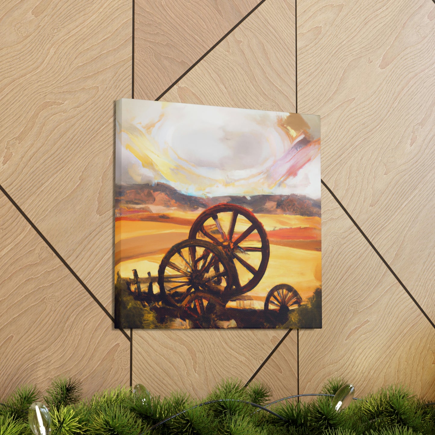 Wheeling Through History - Canvas