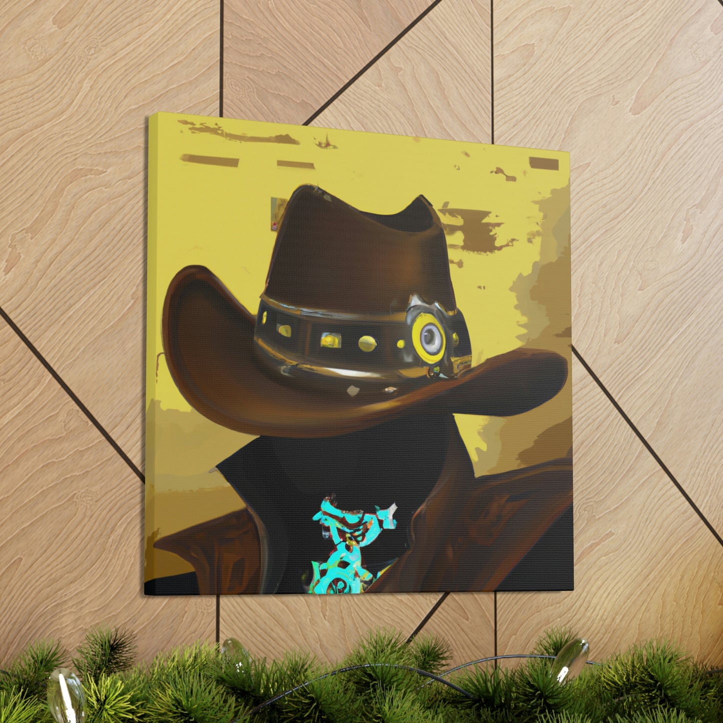 Cowboy in Steampunk Gear - Canvas