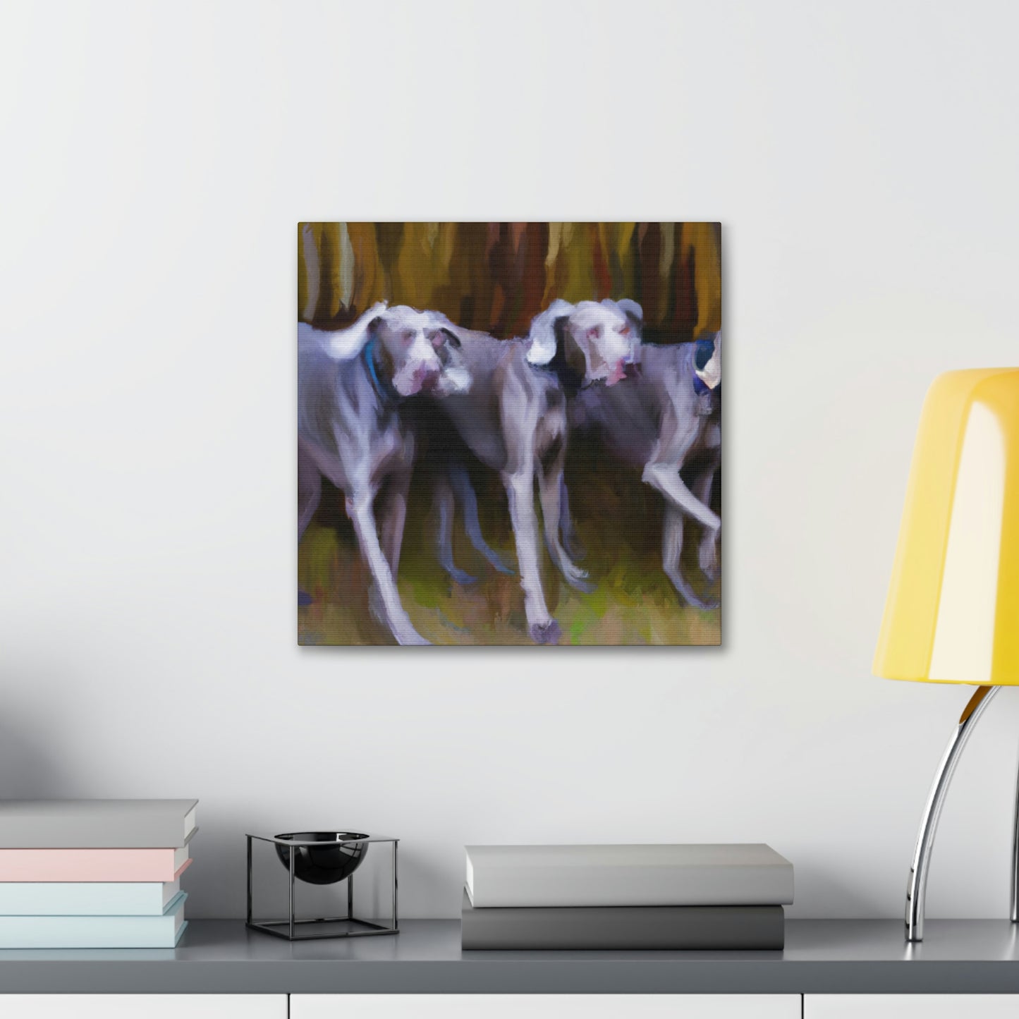 Weimaraner Abstract Expression - Canvas