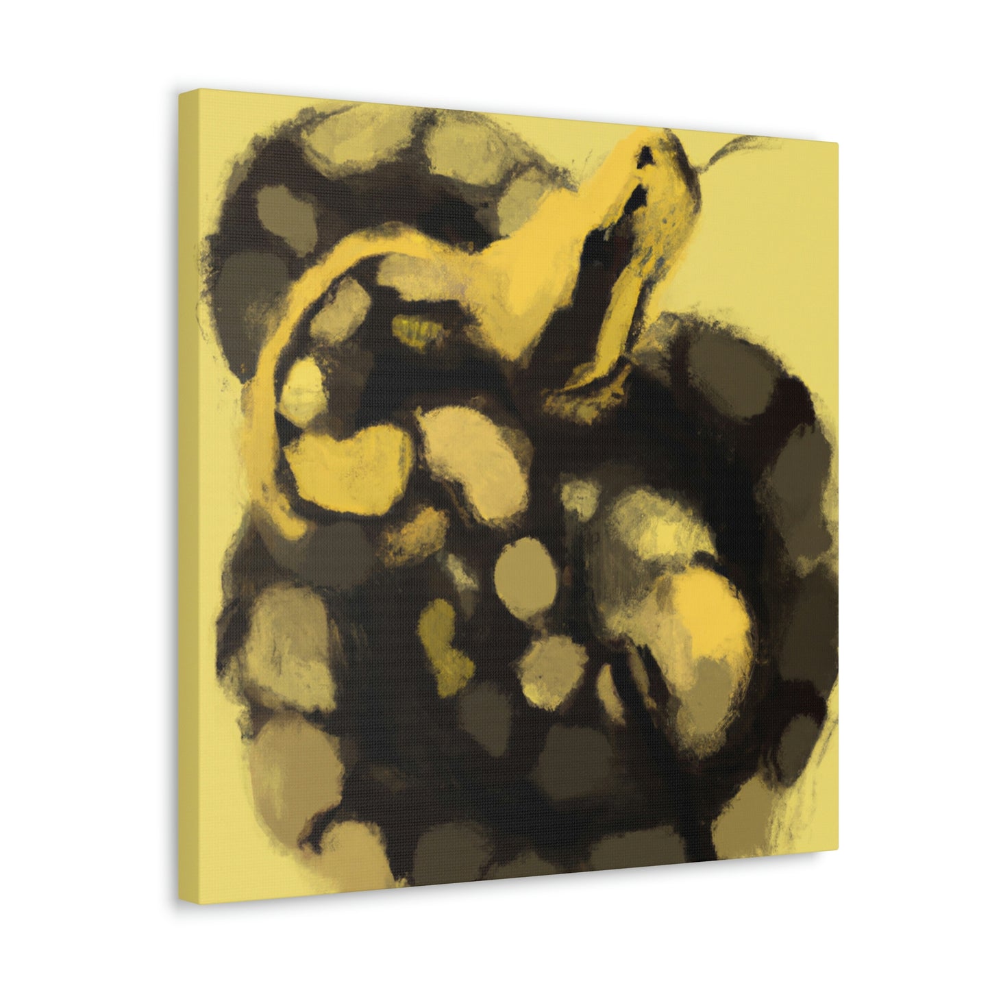 "Ball Python Expressionism" - Canvas