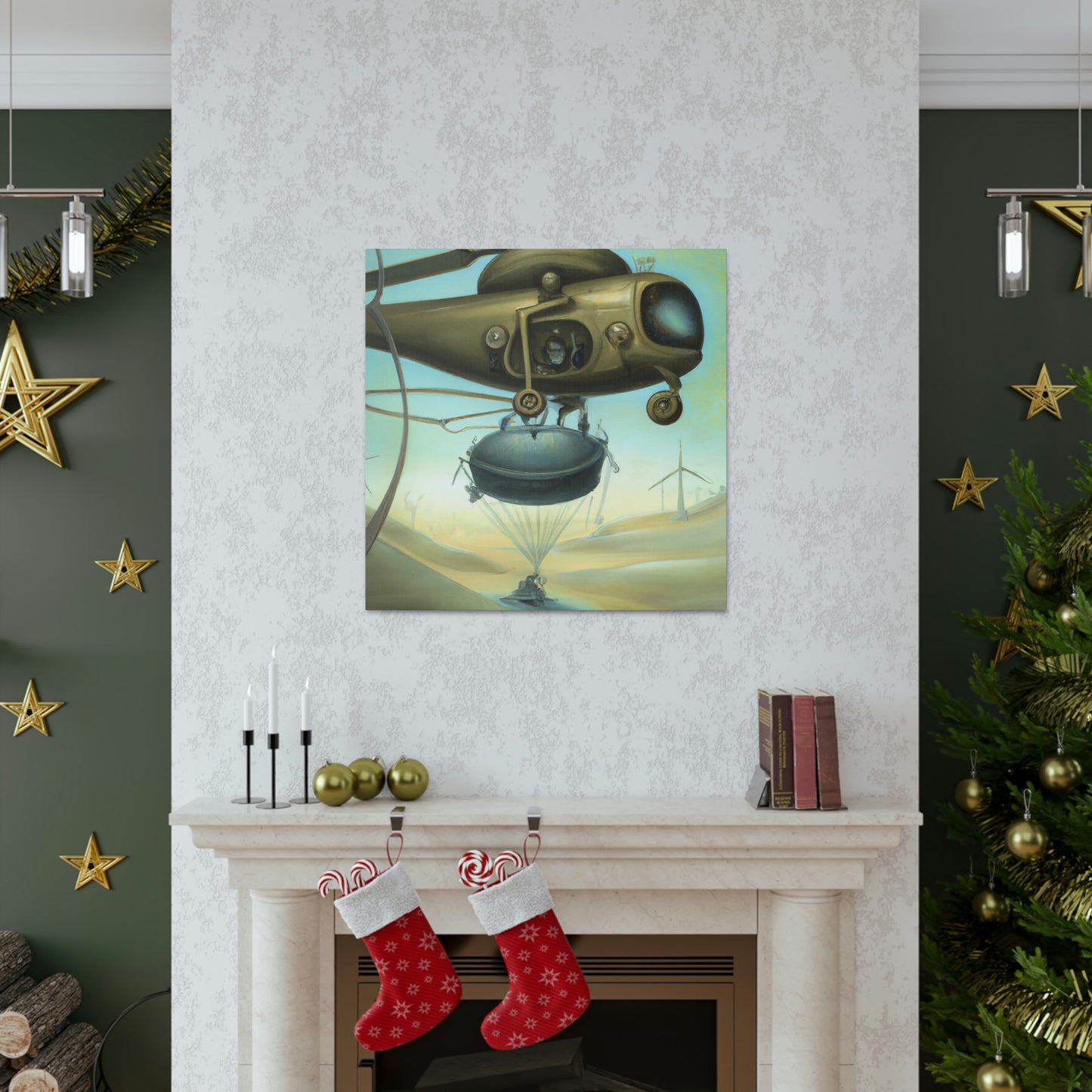 Helicopter in Surrealism - Canvas