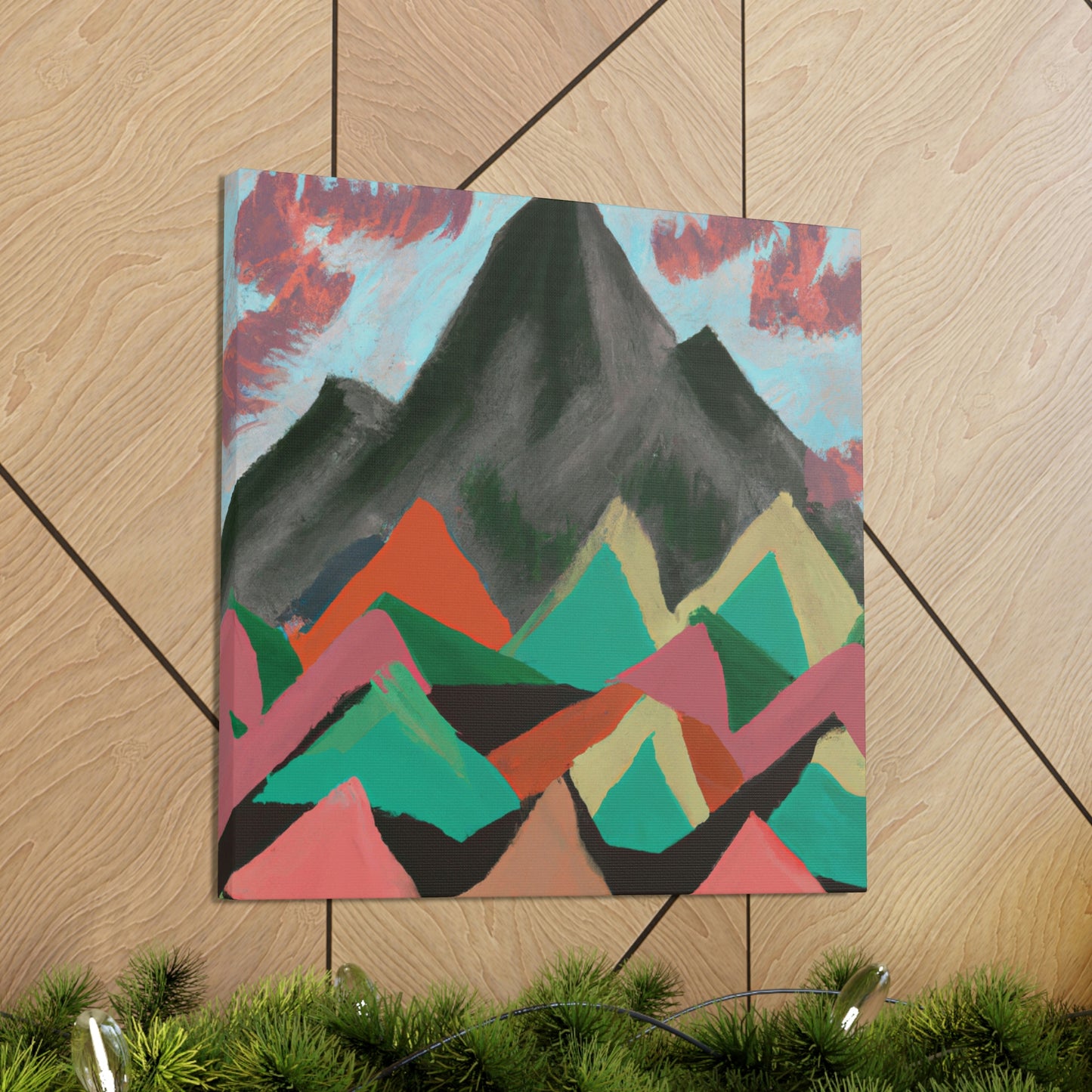 Mountain Majesty Mosaic - Canvas