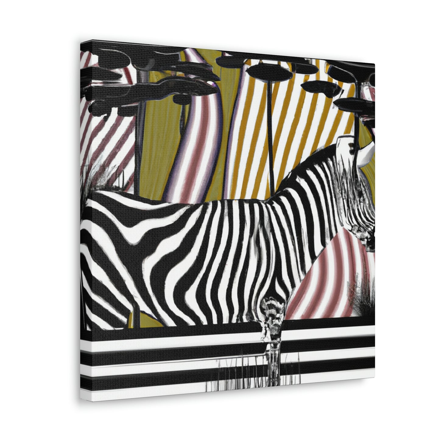 "Zebra Striped Splendor" - Canvas