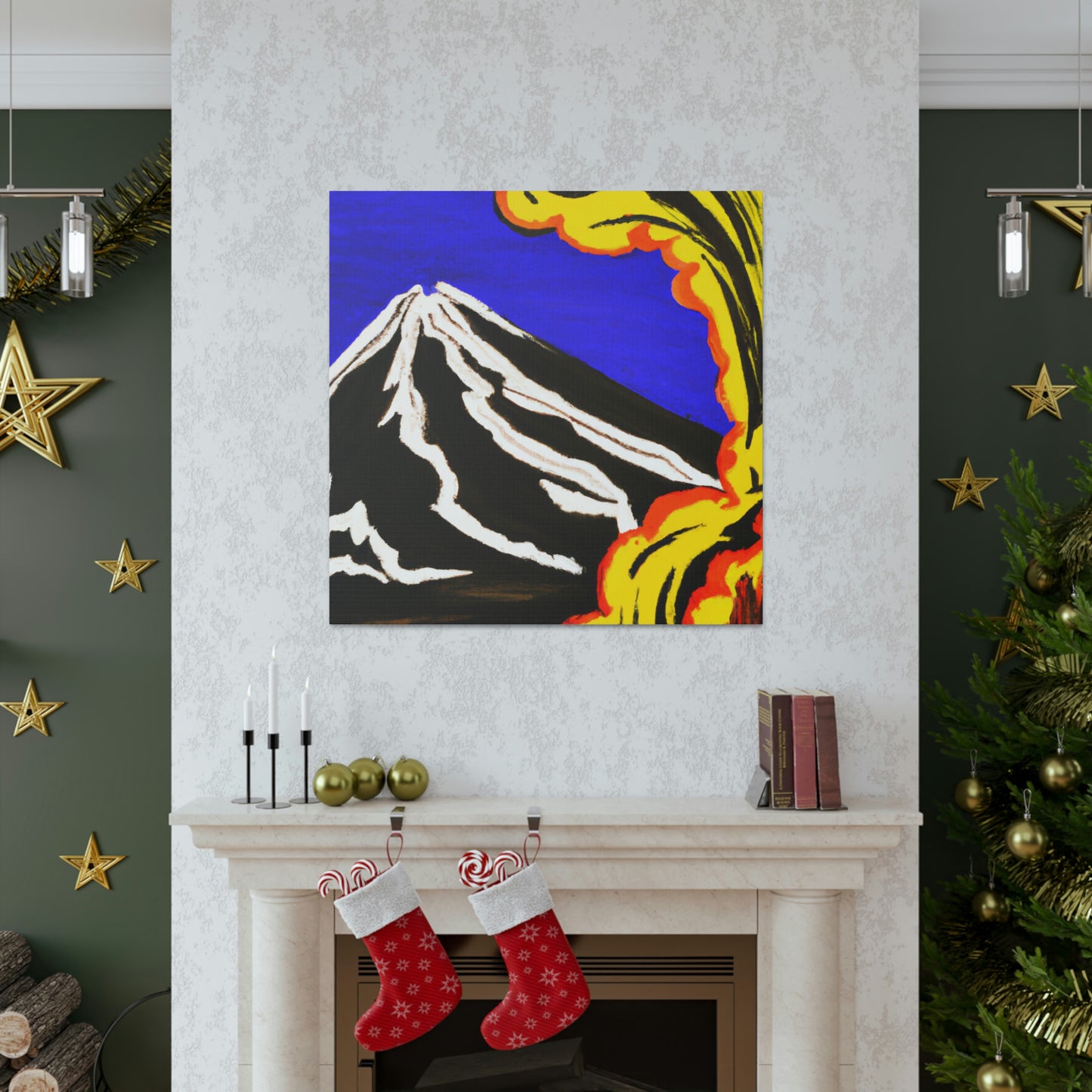 "Volcano On Fire!" - Canvas