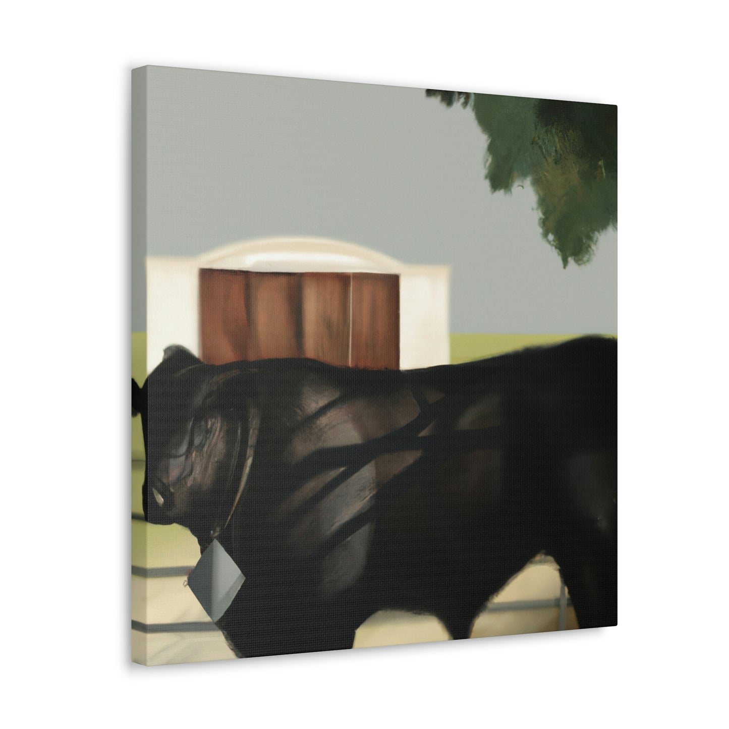 "Black Angus, Art Deco" - Canvas