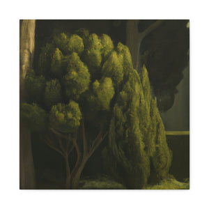 Cypress in Moonlight. - Canvas