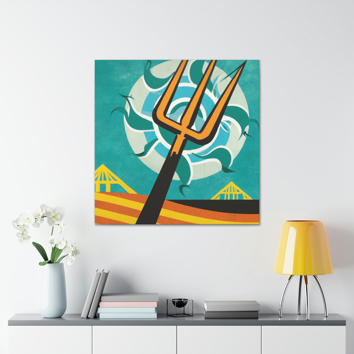 Pitchfork in Deco Style - Canvas