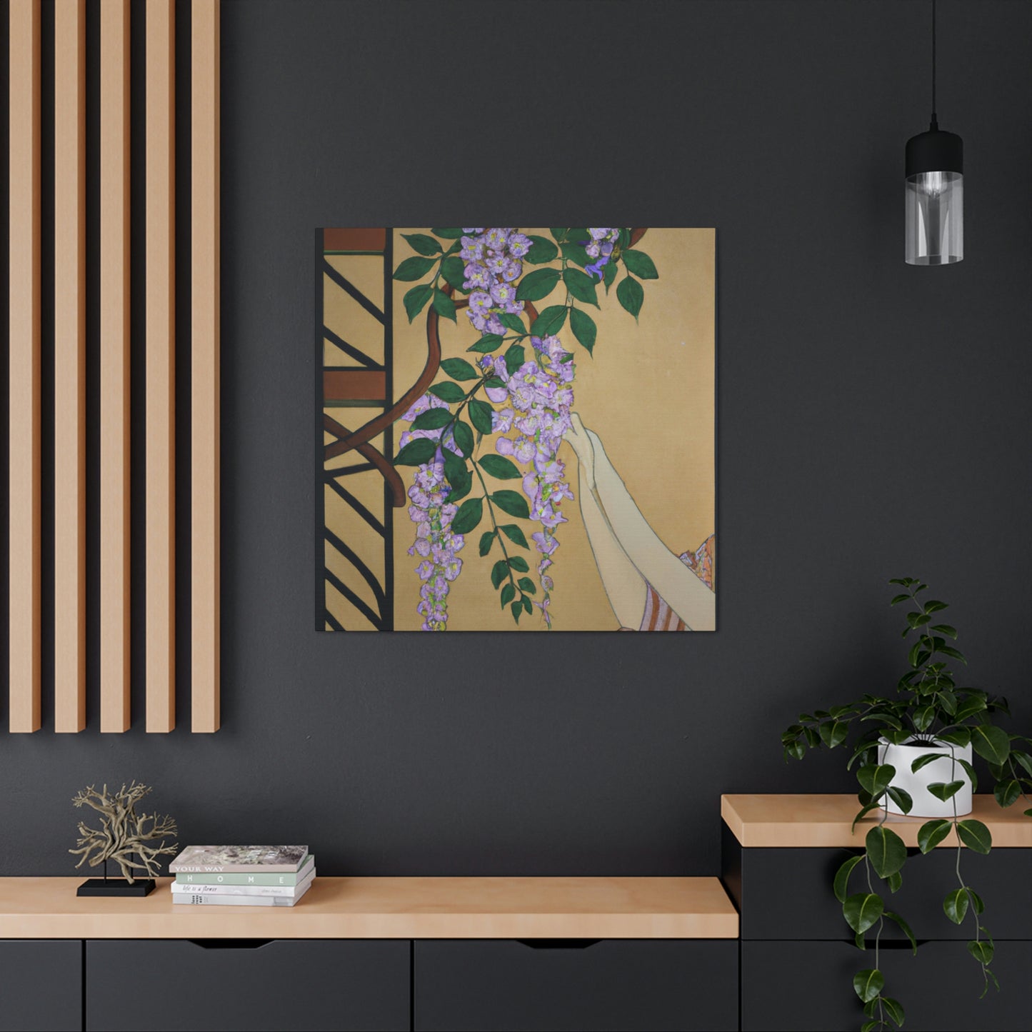 "Wisteria's Lavish Luster" - Canvas