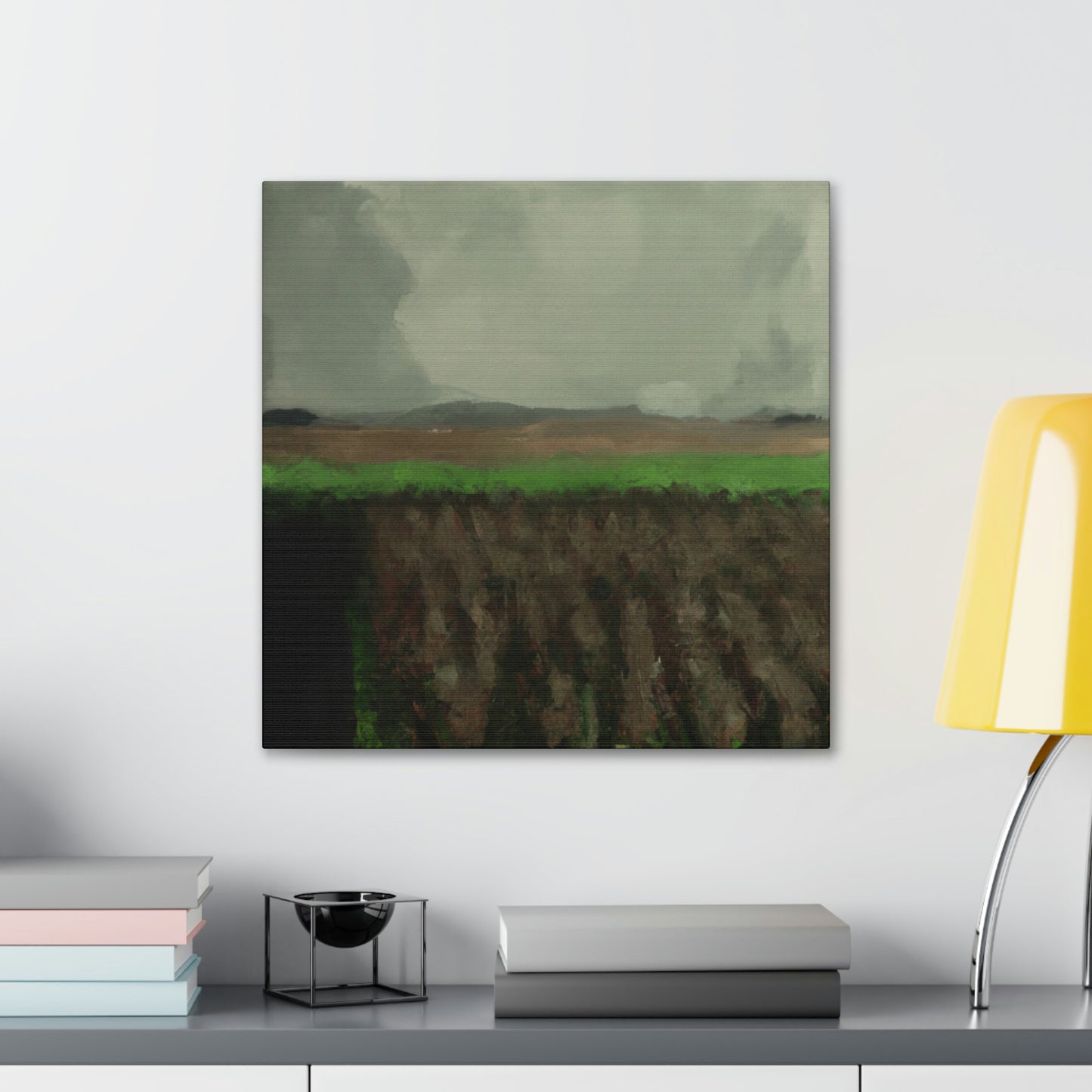 "Harvesting Corn Ablaze" - Canvas