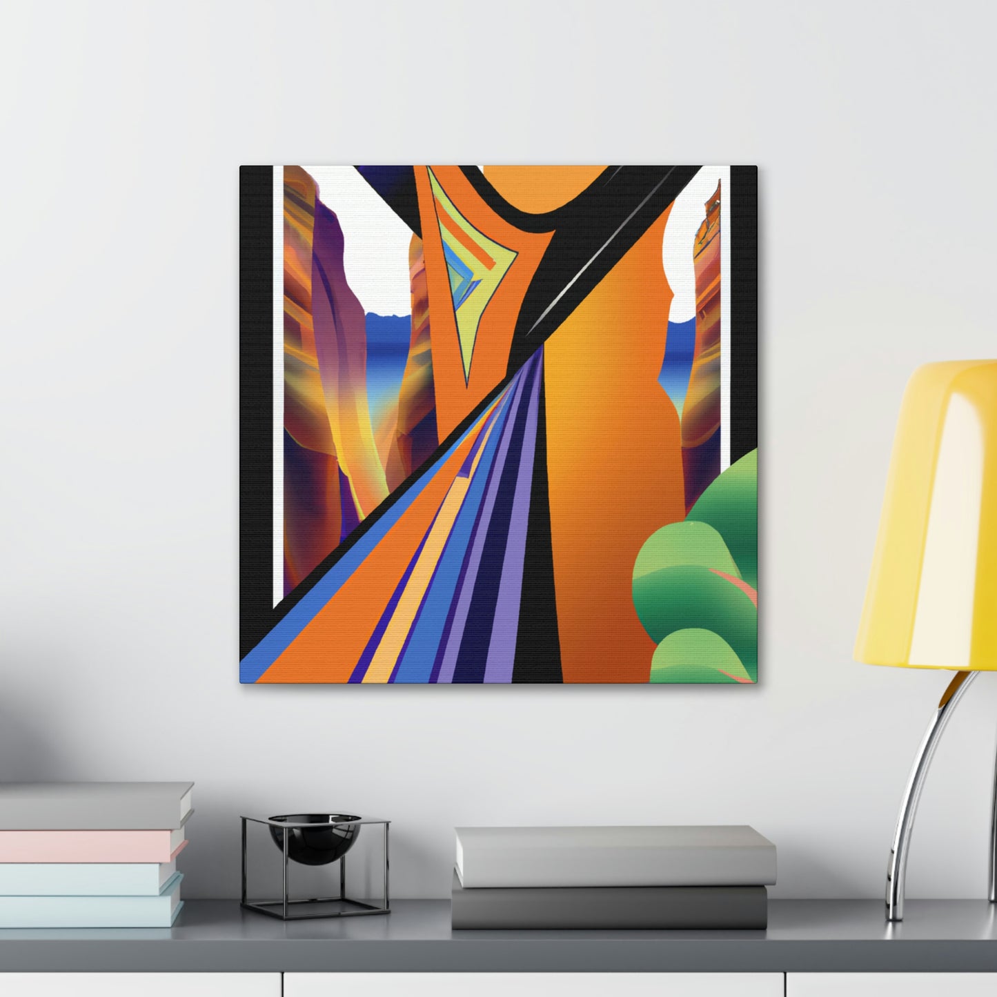 "Deco Grandeur of Canyons" - Canvas