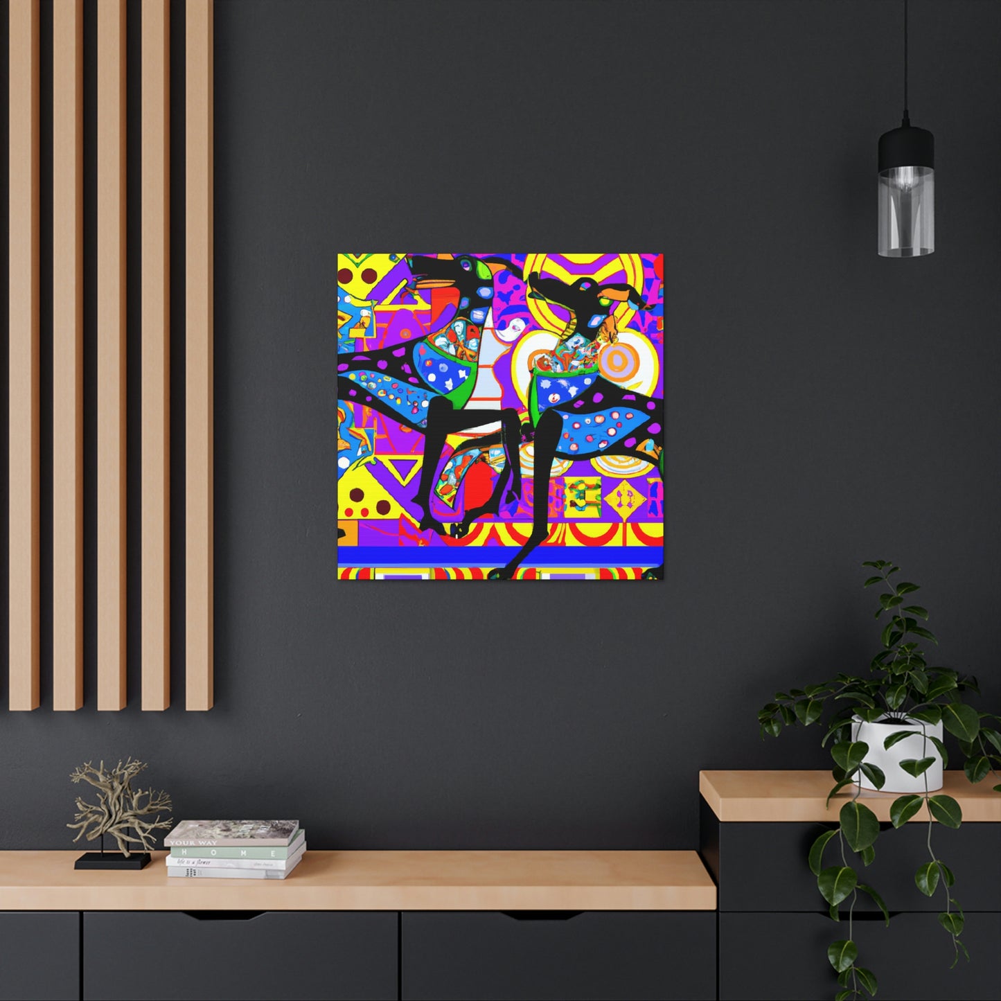 "Doberman Pinscher Regal" - Canvas