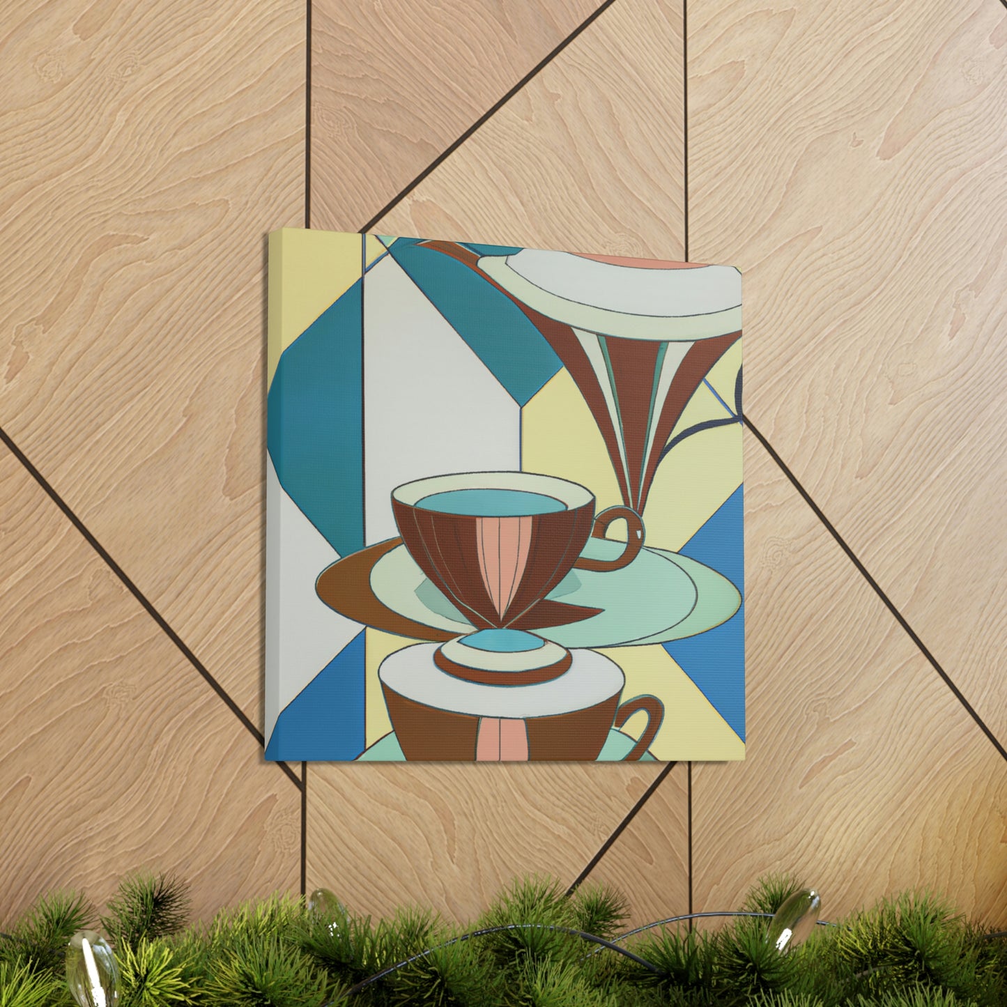 "Brewing Art Deco Tea" - Canvas