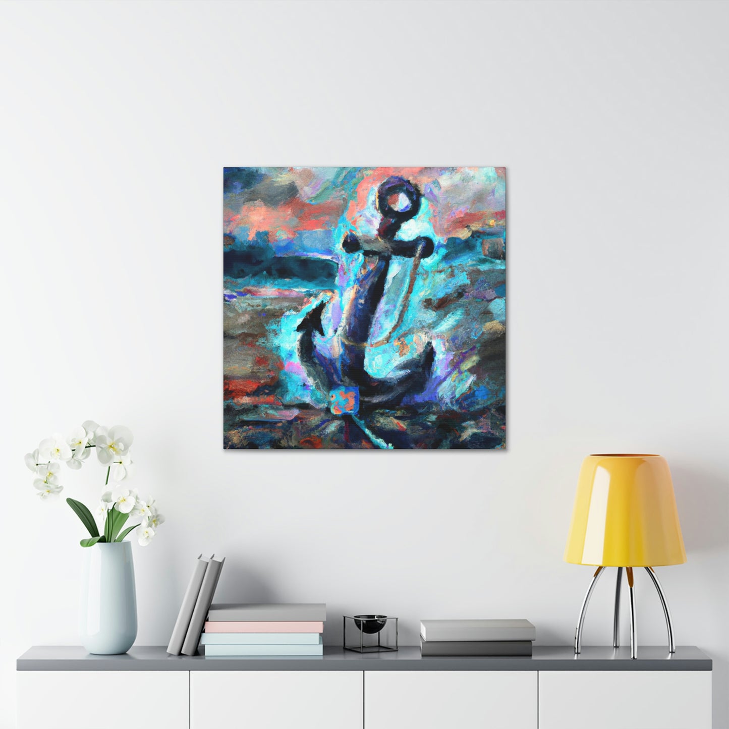 Anchor in Awoken Storm - Canvas