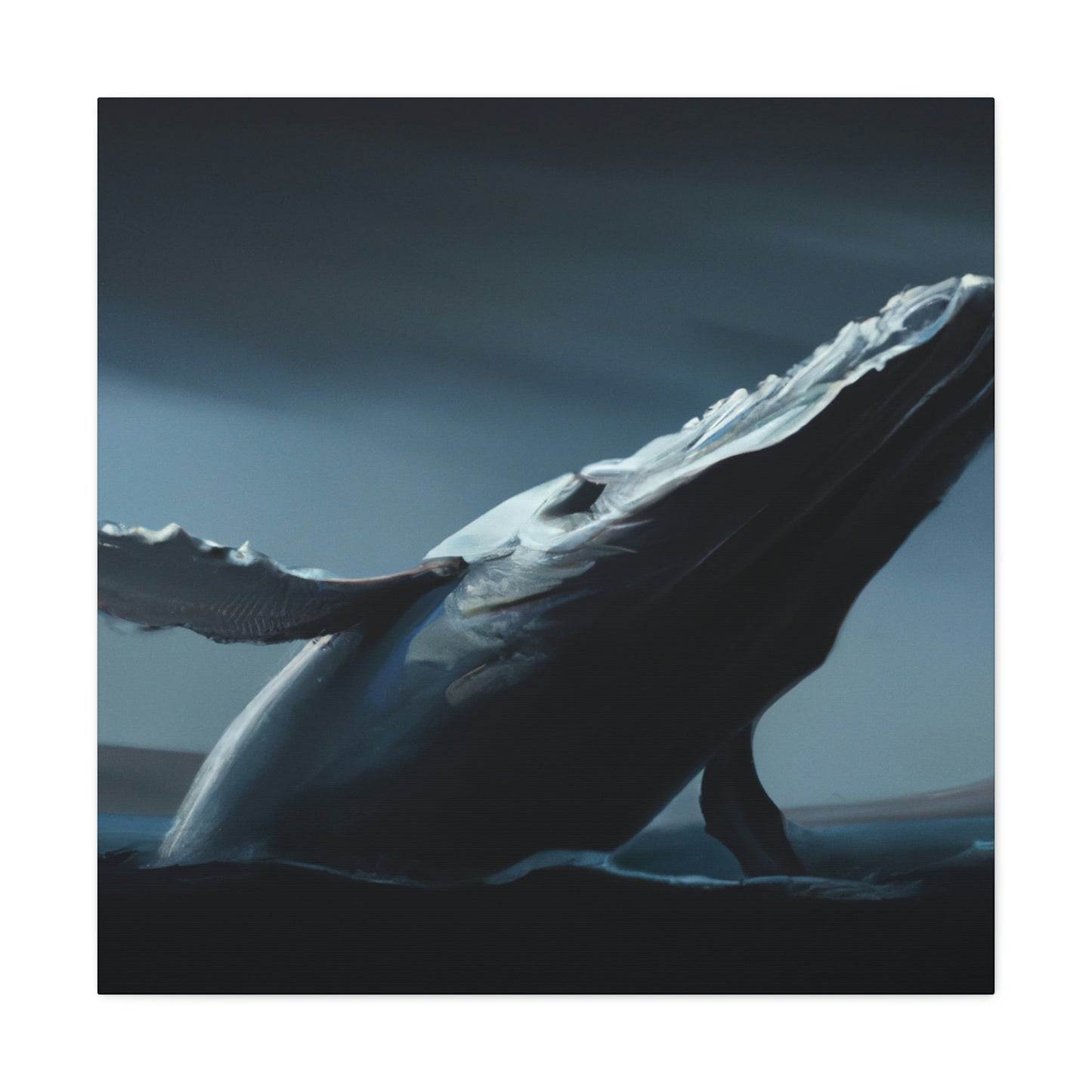 Humpback Whale in Neoclassicism - Canvas