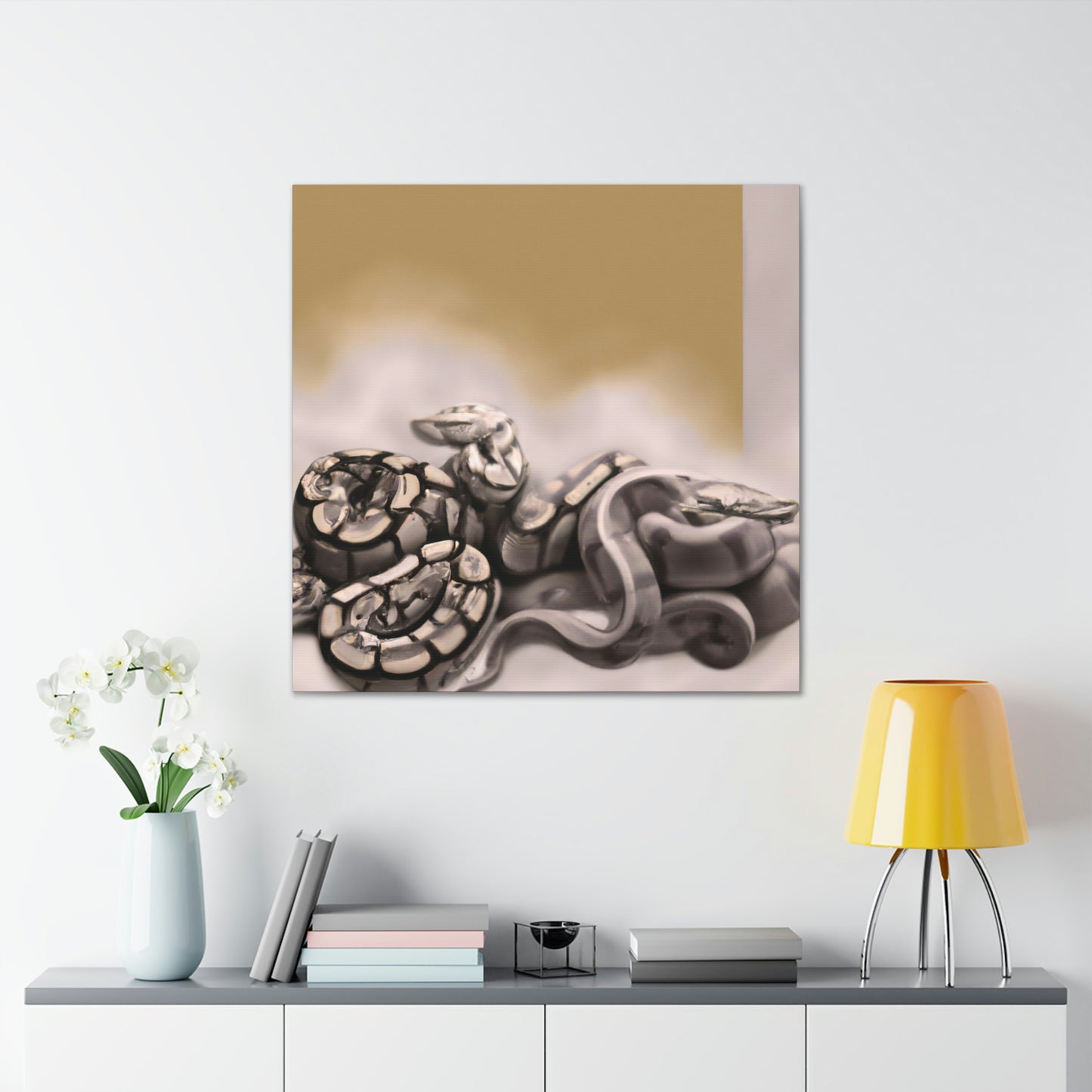 "Snake in Mystic Slumber" - Canvas